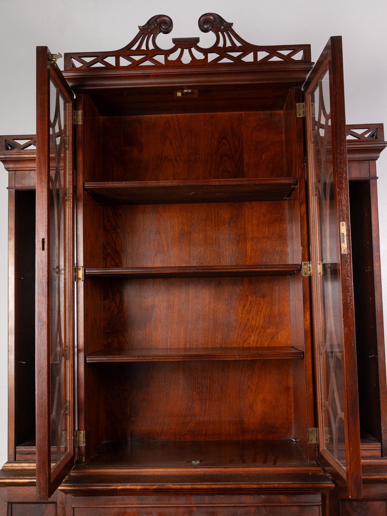 Vintage Breakfront China Cabinet - 3