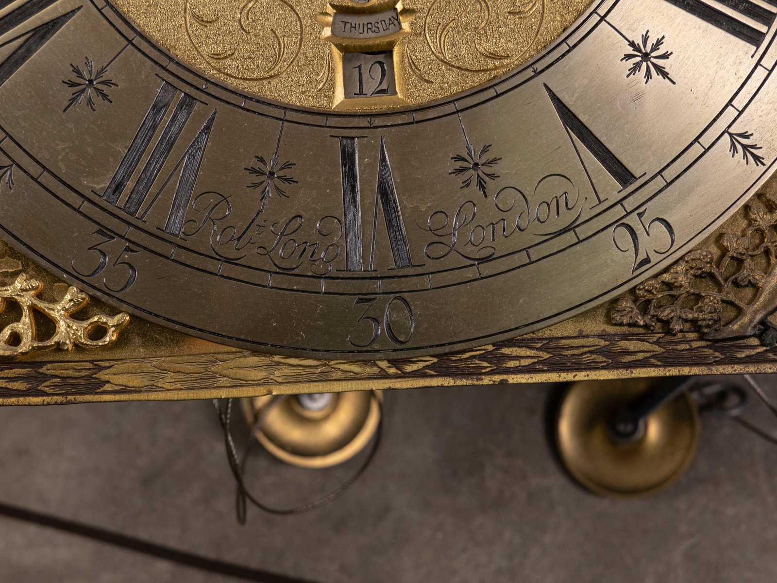 Robert Long, London, Antique Clock Movement - 3