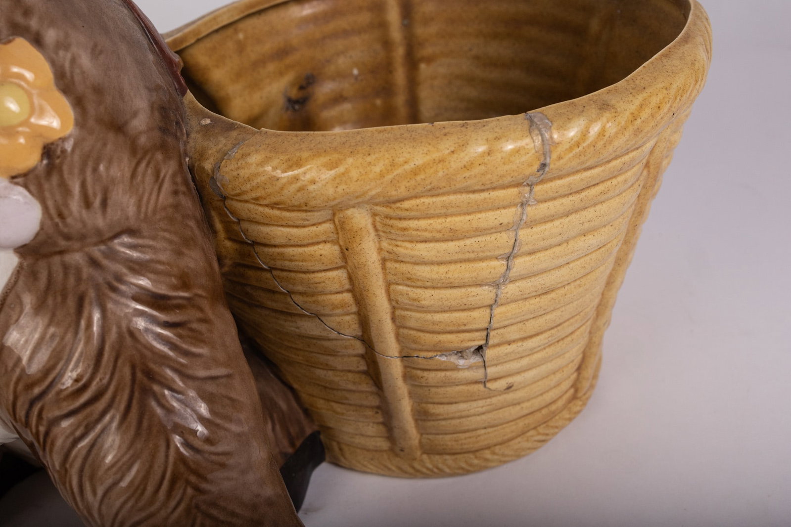 Large Ceramic Mid Century Donkey Planter - 4