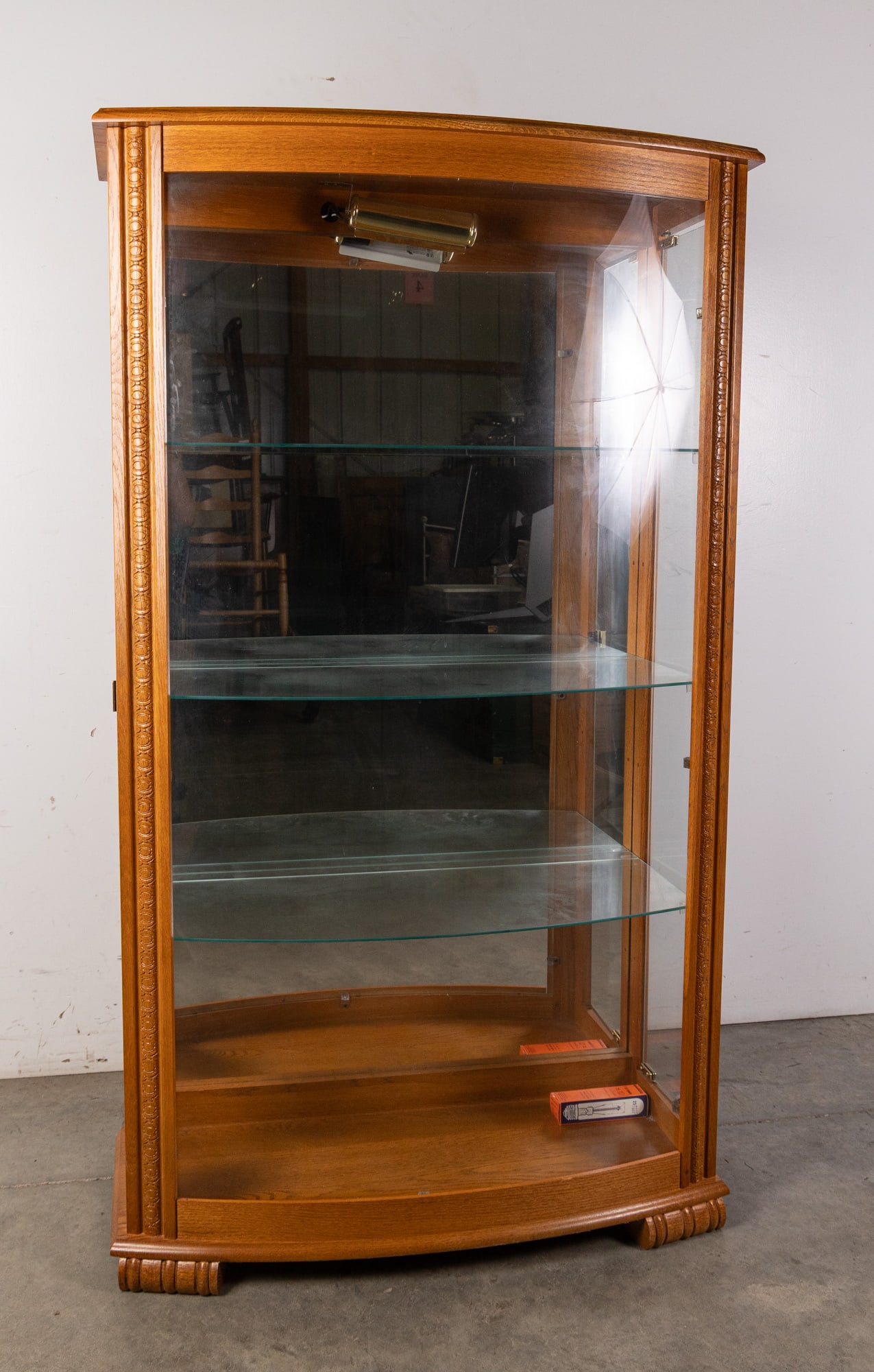 Reproduction Victorian Glass Front Display Case: Reproduction Victorian Glass Front Display Case Size 56" x 32" x 12" Literature Brooks Auction – Online Auction Terms & Conditions Contact: (856) 694-2960 | info@brooks.auction READ BEFORE Y