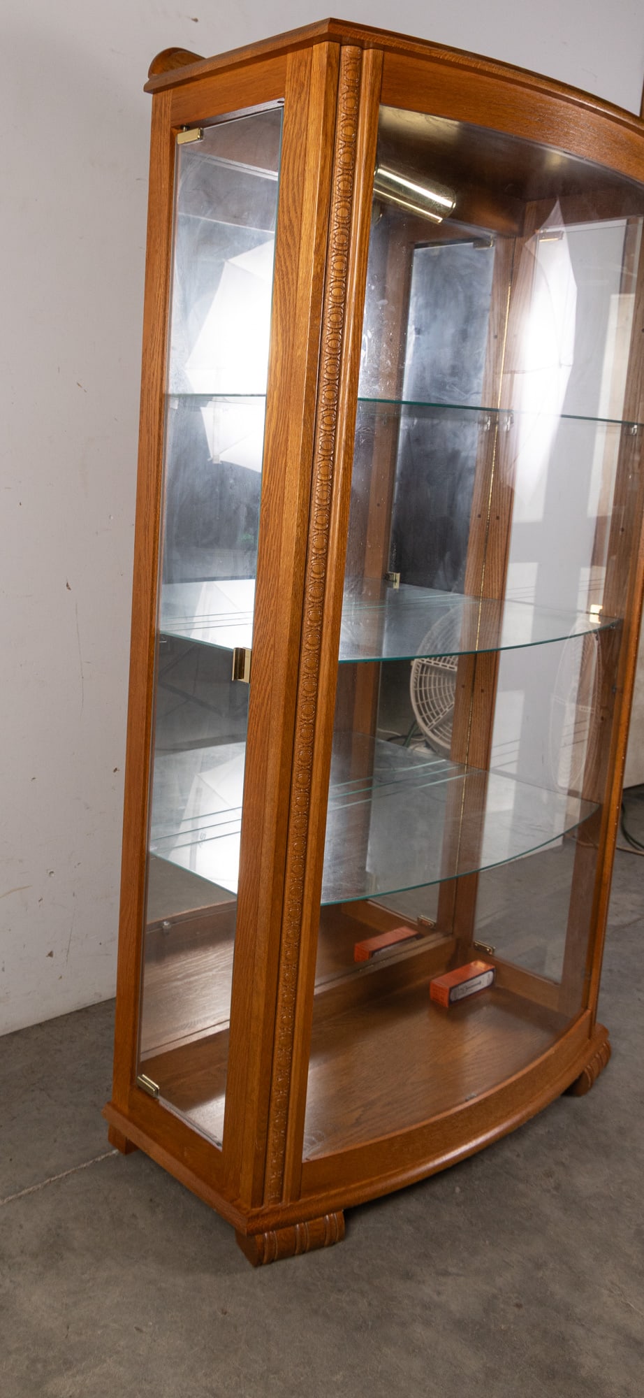 Reproduction Victorian Glass Front Display Case - 3