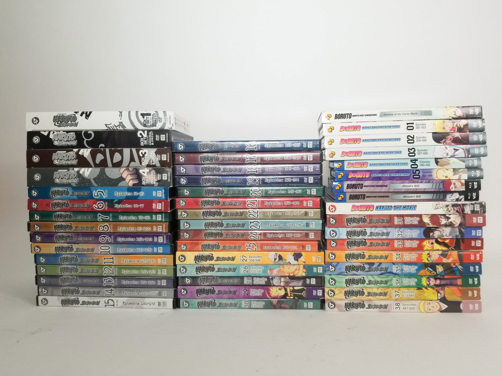 Assortment of Naruto DVDs: Naruto: Shippuden Volumes 1-38 - Boruto Next Generations Volumes 1-5 Size 7" x 12" x 12" Literature Brooks Auction – Online Auction Terms & Conditions Contact: (856) 694-2960 |