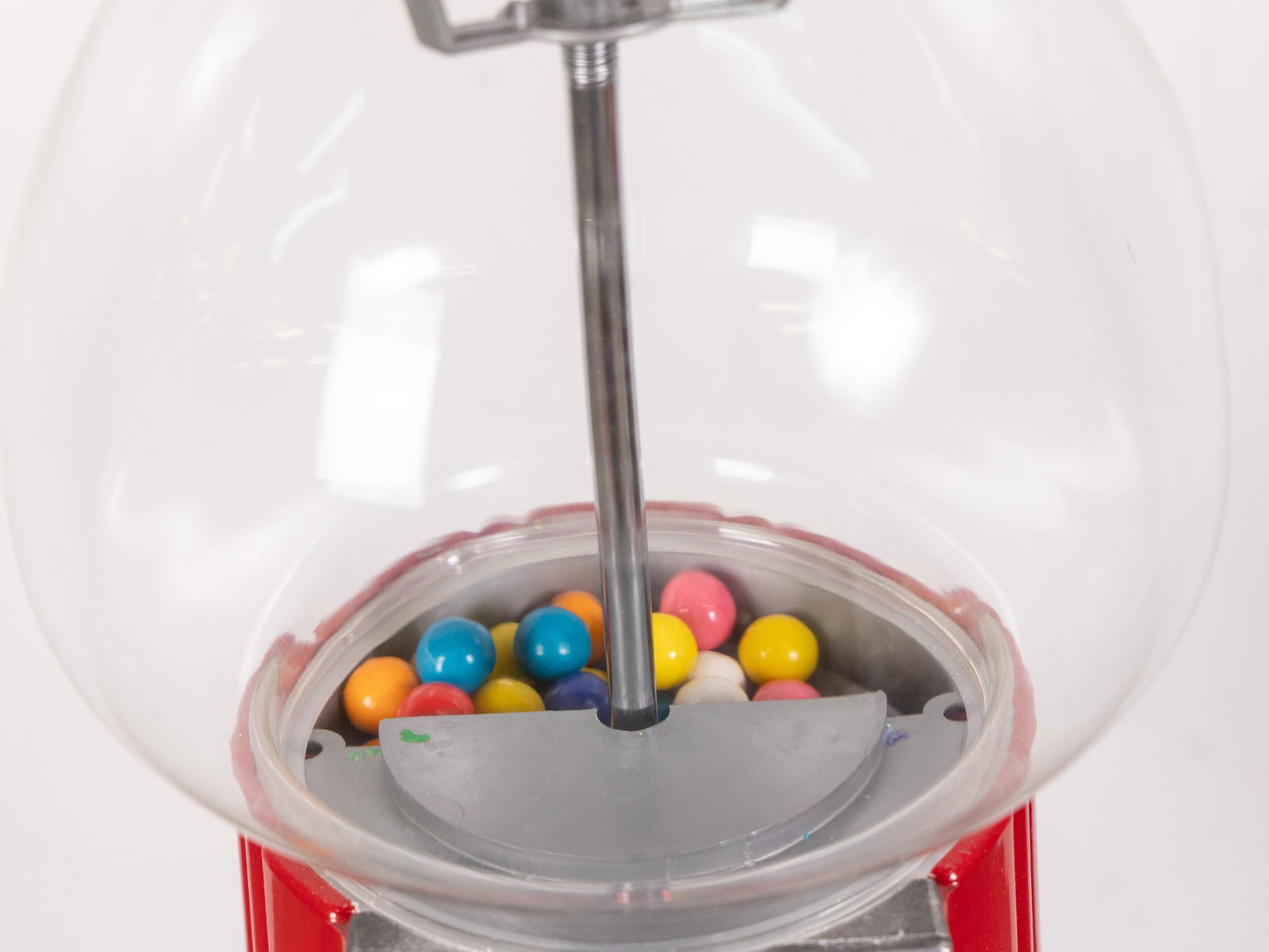 Vintage Red Carousel Gumball Machine - 2