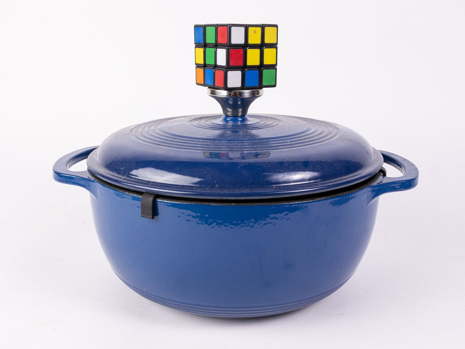 Lodge 6 qt Royal Blue Enamel Dutch Oven - 2