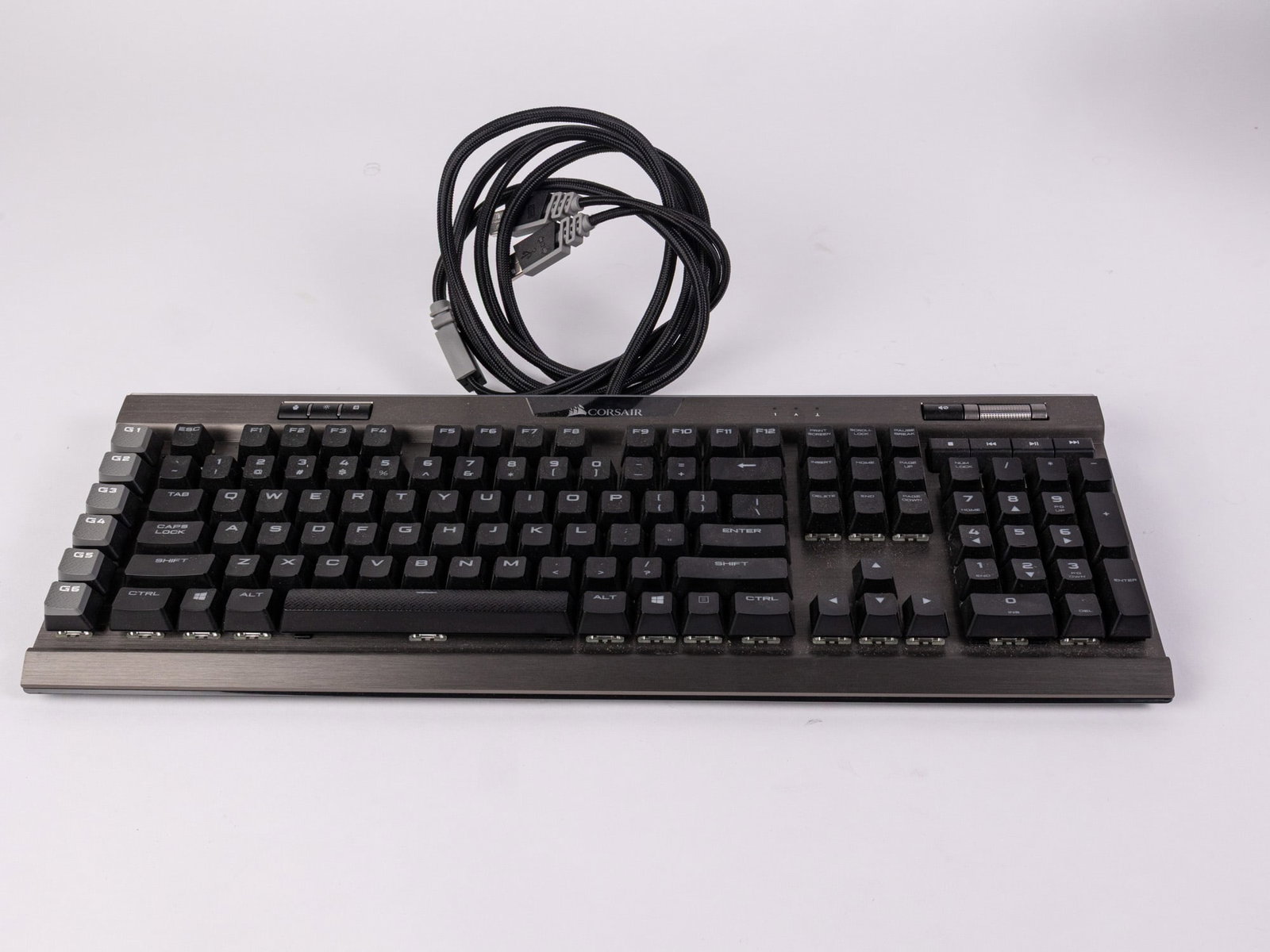 Corsair Gaming K95 RGB Platinum Keyboard: Corsair Gaming K95 RGB Platinum Keyboard Size 7" x 19" x 1" Literature Brooks Auction – Online Auction Terms & Conditions Contact: (856) 694-2960 | info@brooks.auction READ BEFORE YOU BID:</