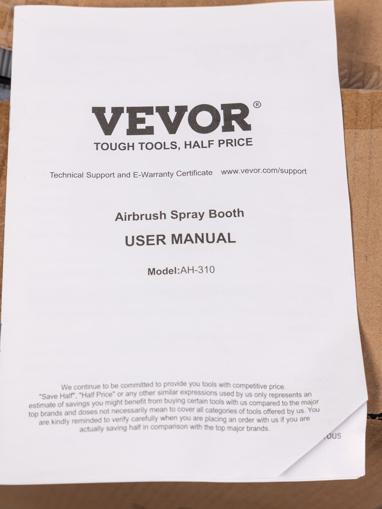 VEVOR Airbrush Spray Booth Model AH-310 - 2