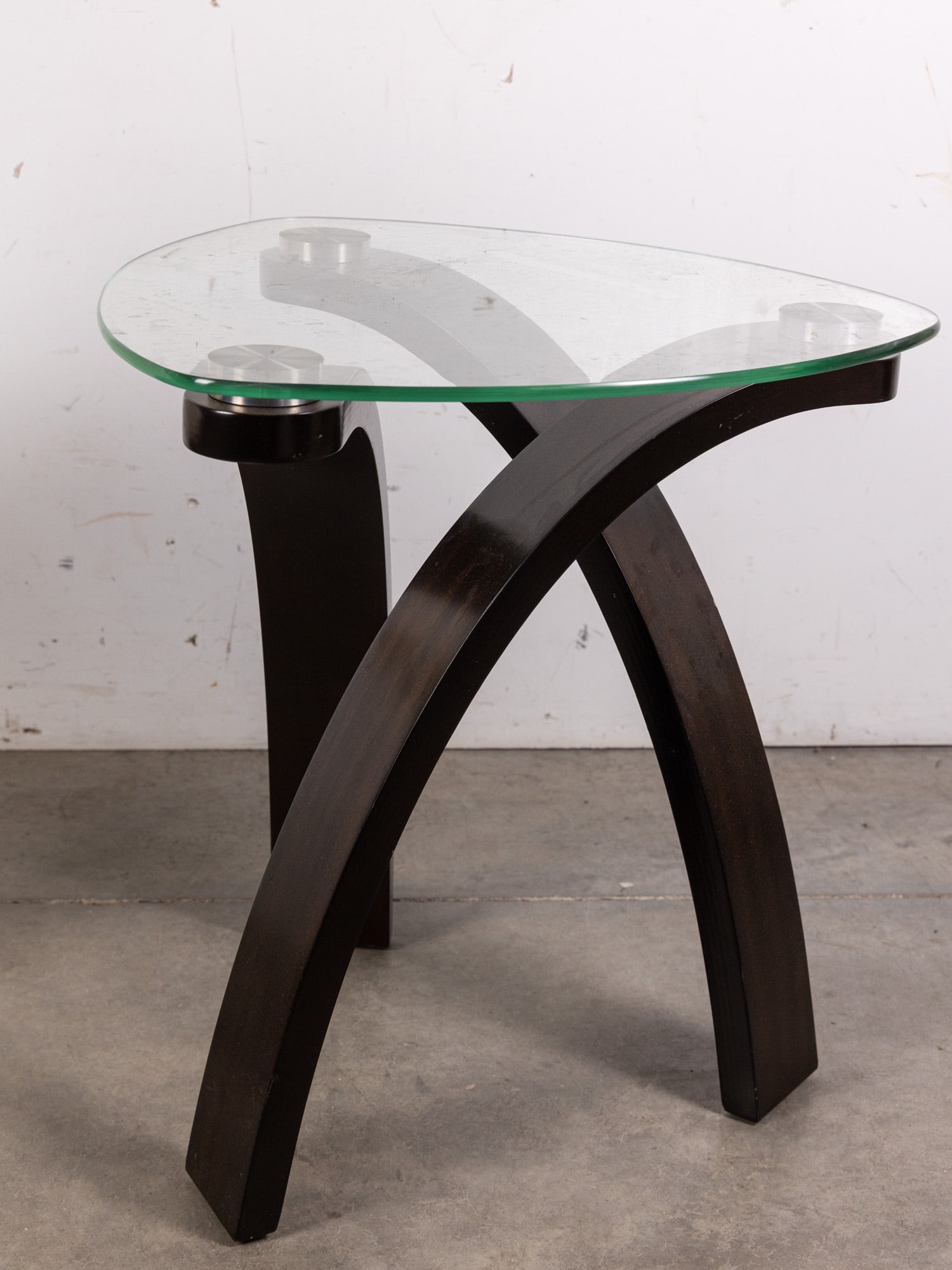 Post Modern Bentwood and Glass Table and Lamp - 3