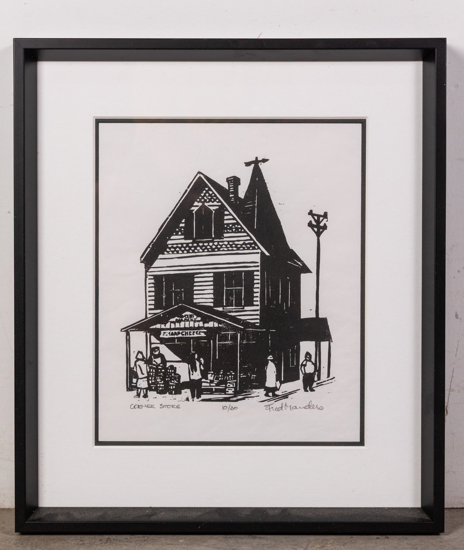 Fred Manders (American, 20th Century) 'Corner Store' 10/30 Linocut Print: Fred Manders (American, 20th Century) 'Corner Store' 10/30 Linocut Print Size 21" x 18" Literature Brooks Auction – Online Auction Terms & Conditions Contact: (856) 694-2960 |