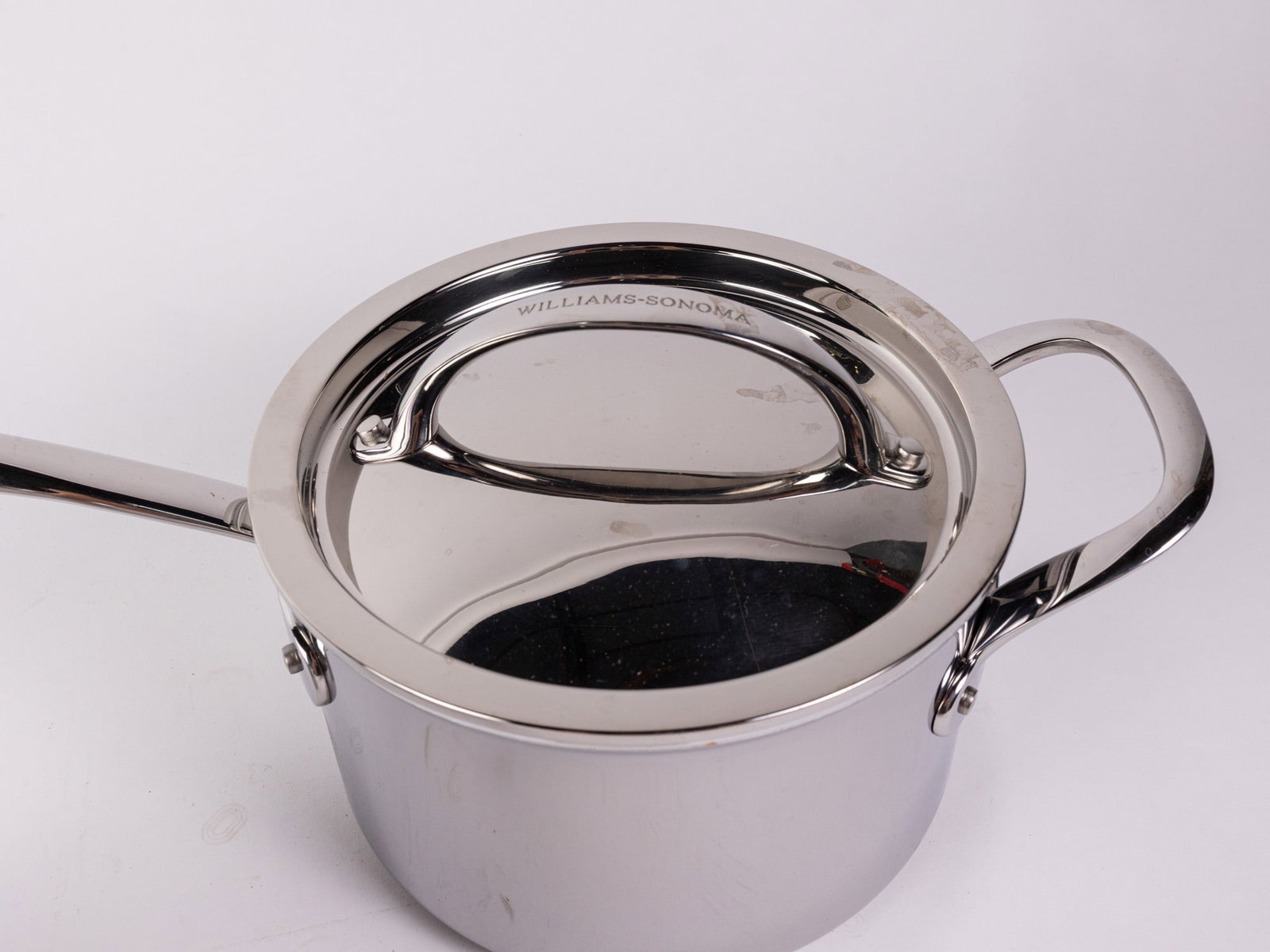 Three Pieces of William Sonoma Stainless Steel Hermoclad by Heston Cookware - 7