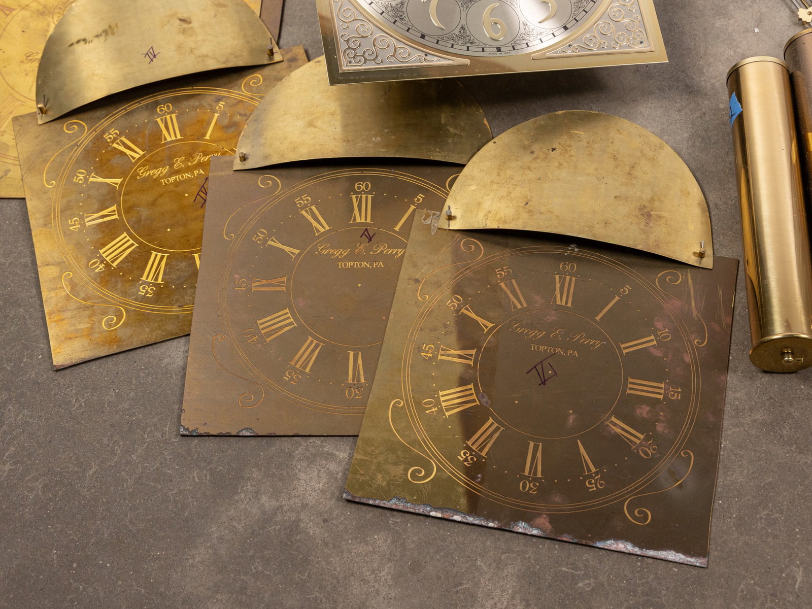 Assorted Grandfather Clock Parts - 3