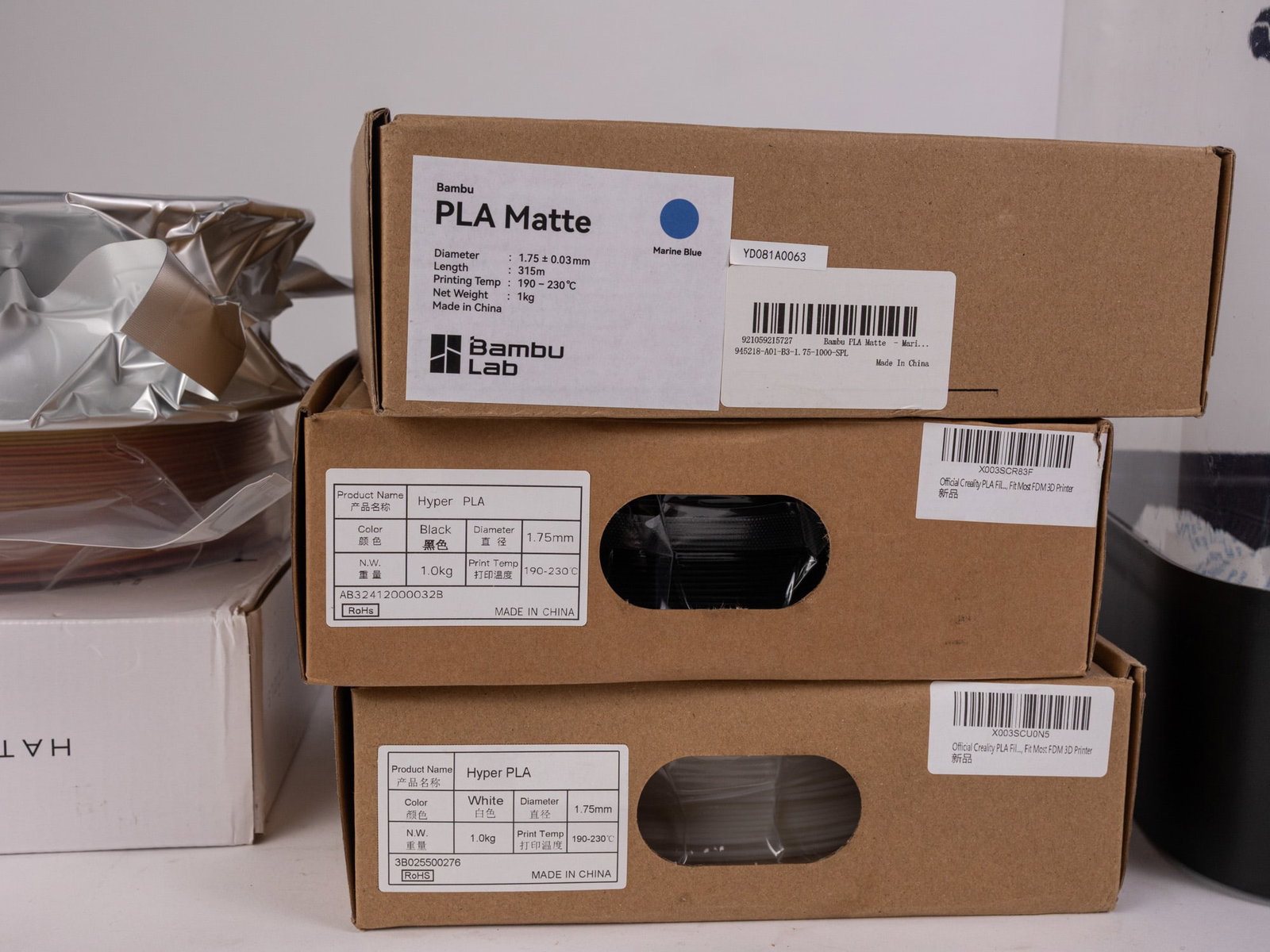 Pair of Polymaker Polyboxes and Assorted Filament - 3