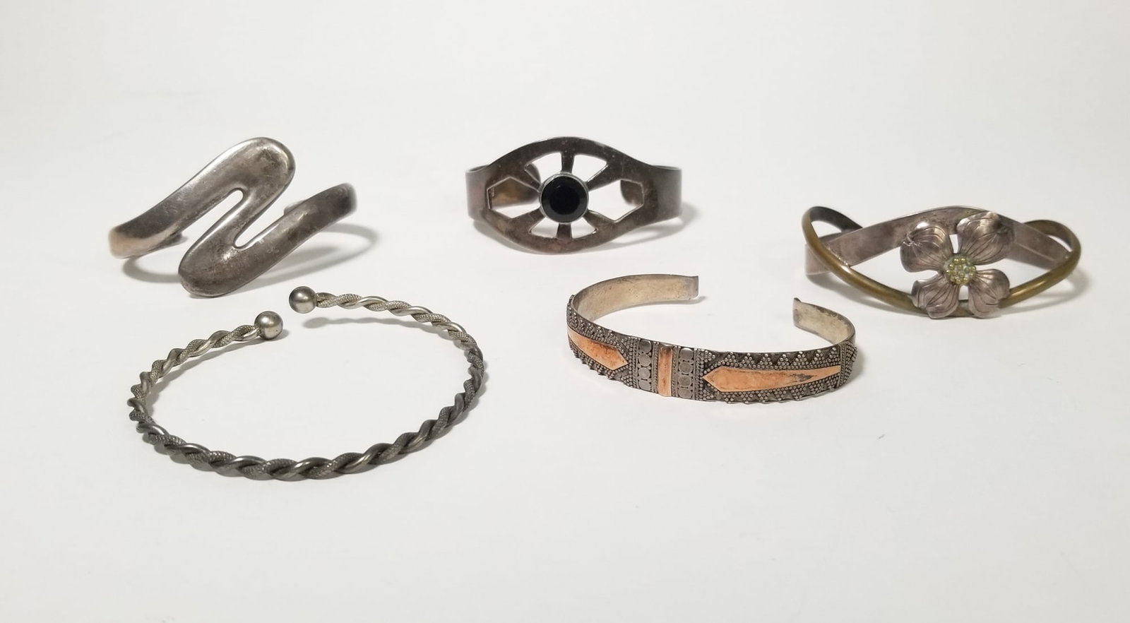 Five Sterling Silver Bangles (1 of 6)