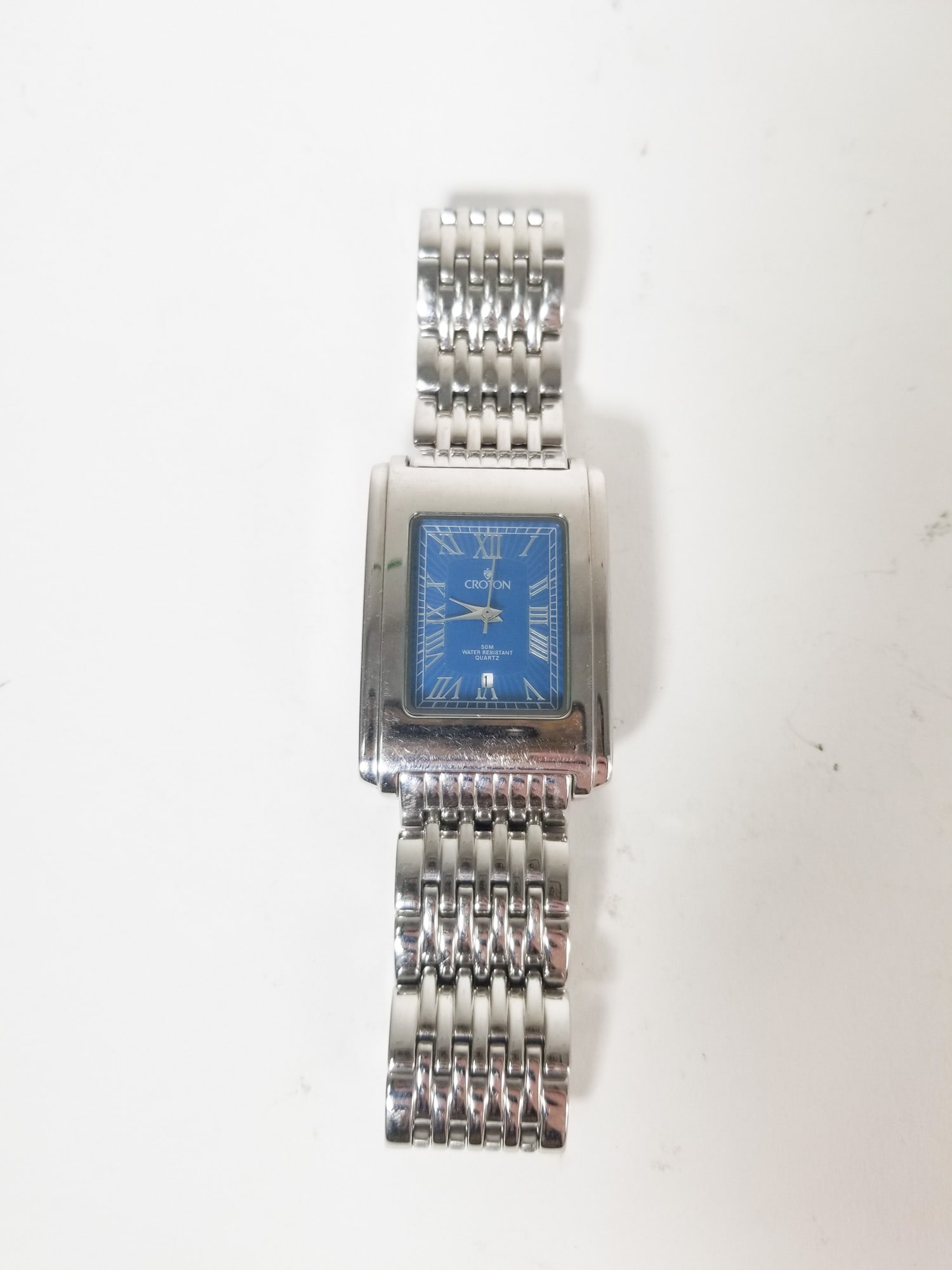 Croton Japan Movement Rectangular Bezel Mens Watch: Croton Japan Movement Rectangular Bezel Mens Watch Literature Brooks Auction – Online Auction Terms & Conditions Contact: (856) 694-2960 | info@brooks.auction READ BEFORE YOU BID: We want you to