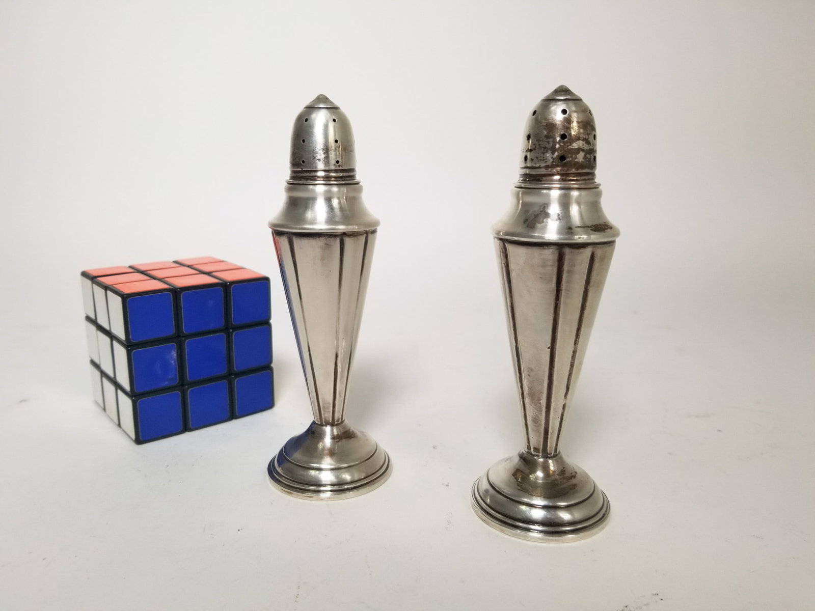 Sterling Silver Salt and Pepper Shakers - 2