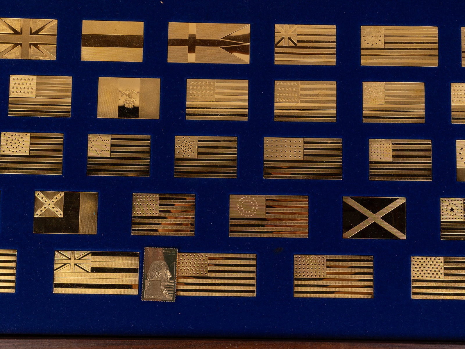 24K Over Fine Silver "The Great Flags of America" Ingot Collection by The Honor America Committee - 5