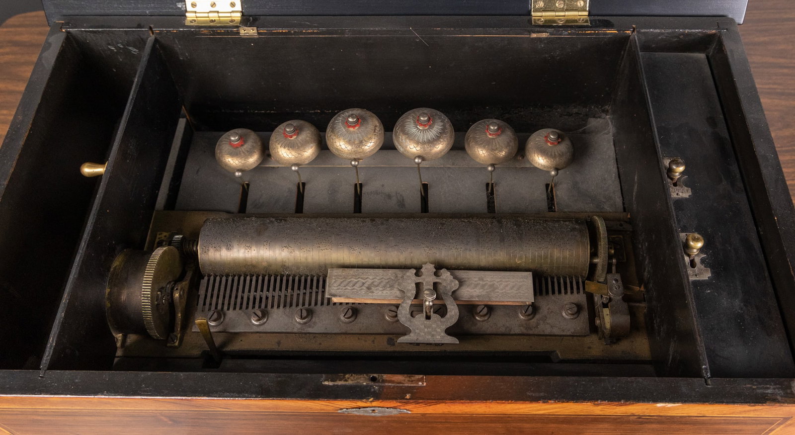 Antique Swiss "Bells-in-Sight" Music Box - 3
