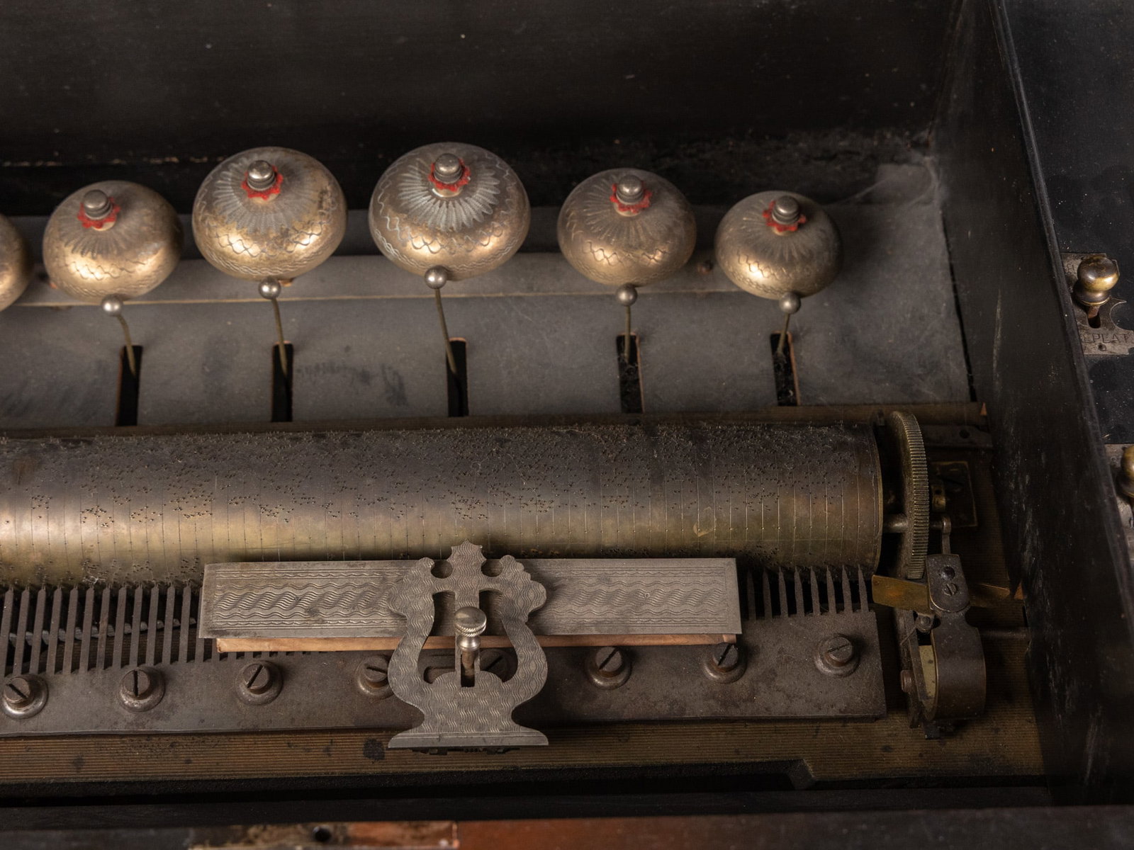 Antique Swiss "Bells-in-Sight" Music Box - 5