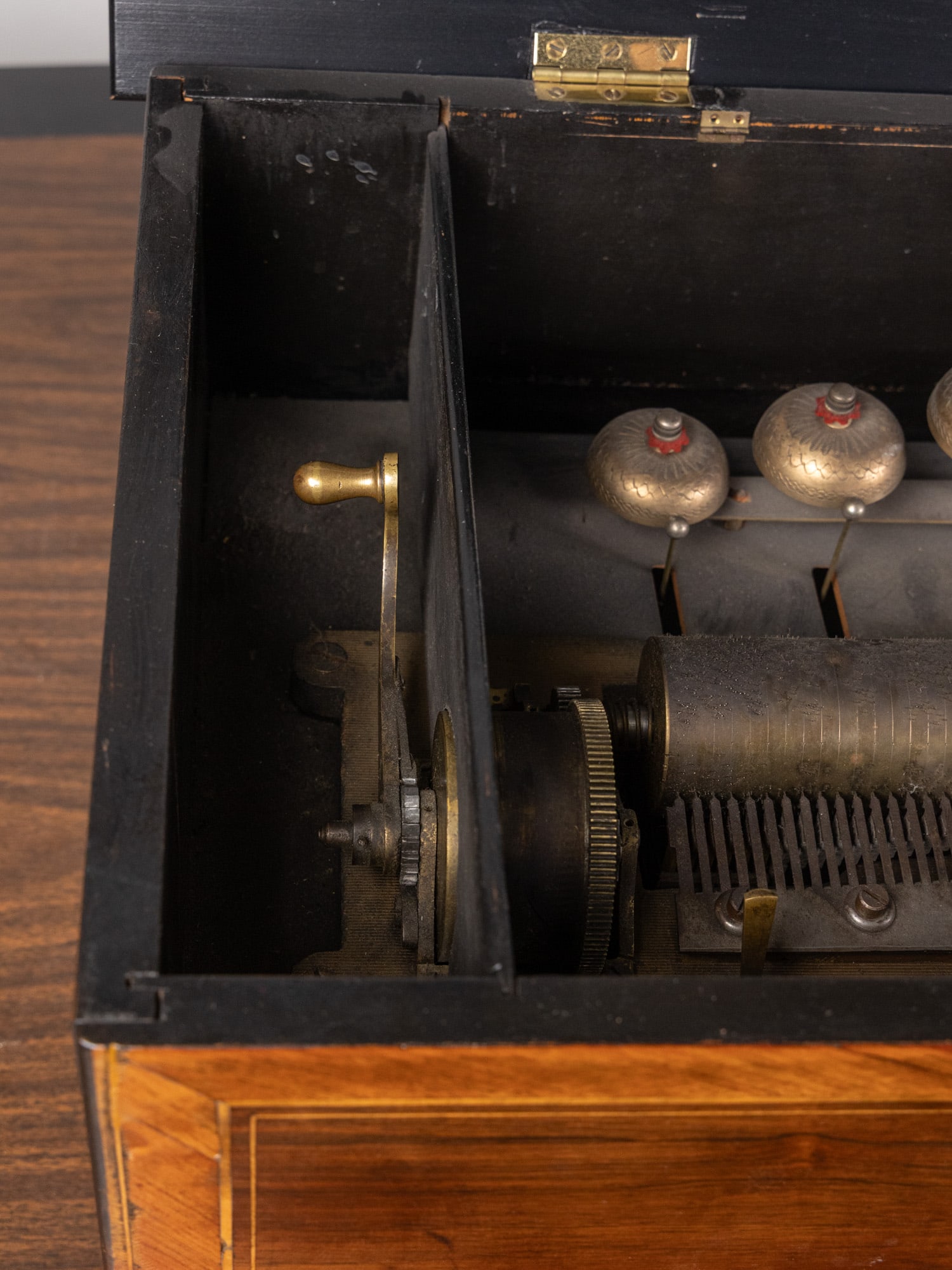Antique Swiss "Bells-in-Sight" Music Box - 8