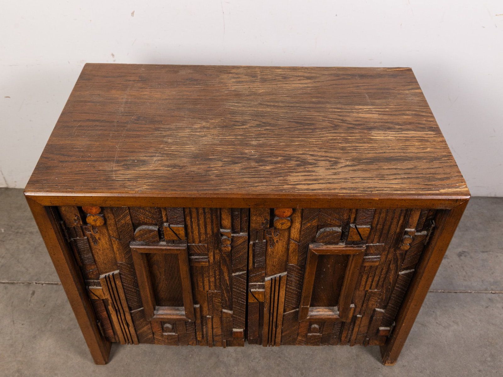 Lane Facade "Pueblo" Brutalist Nightstand - 2