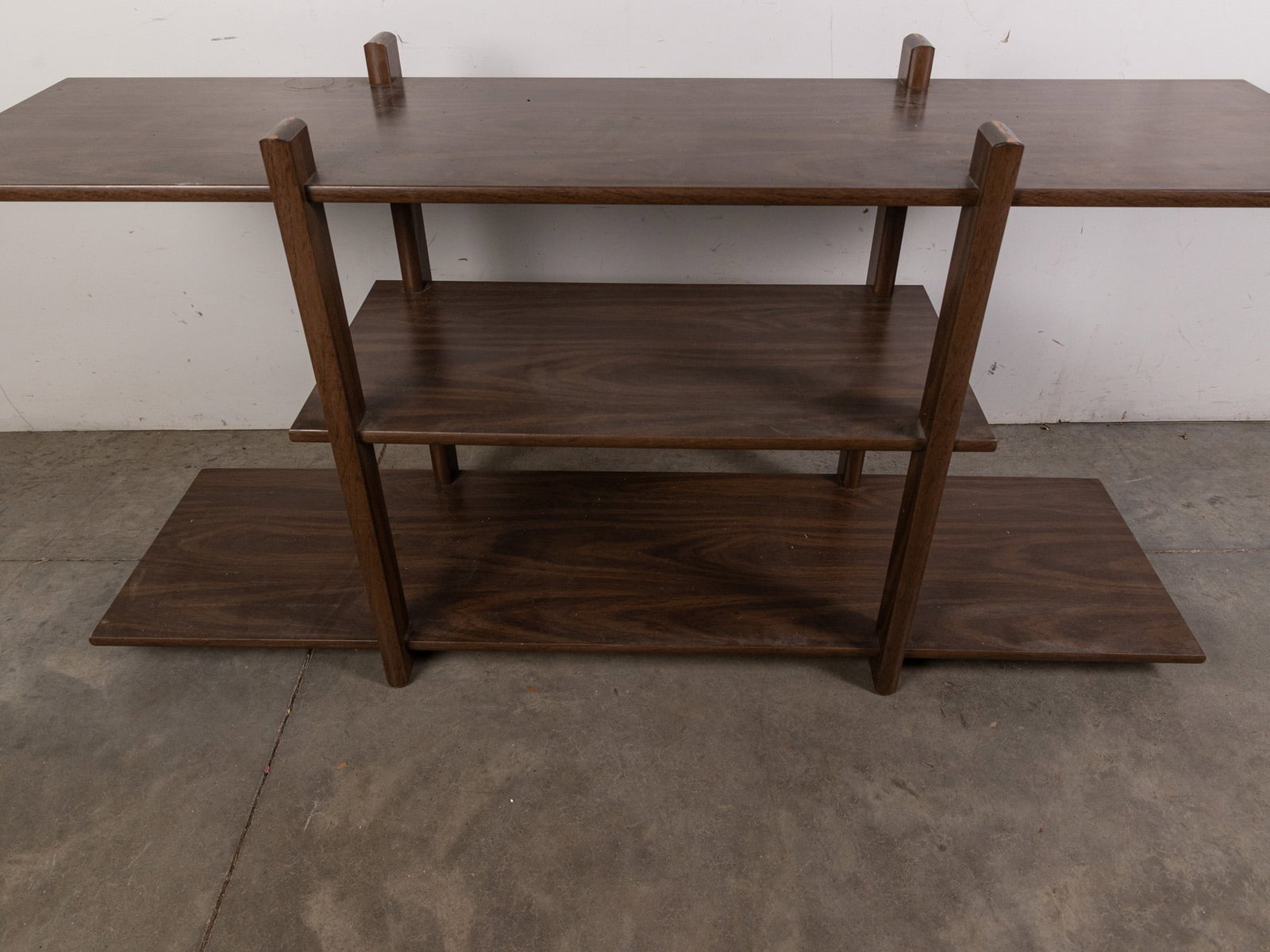 Mid Century Modern 3-Tier Shelving Unit After Milo Baughman - 2