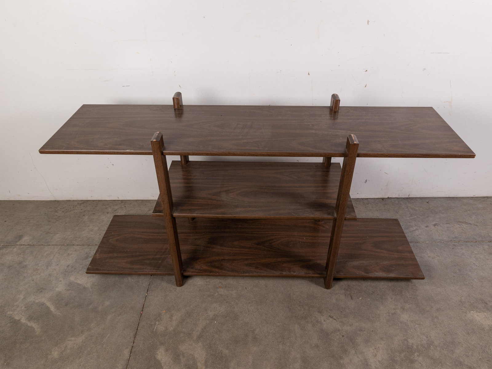 Mid Century Modern 3-Tier Shelving Unit After Milo Baughman - 3
