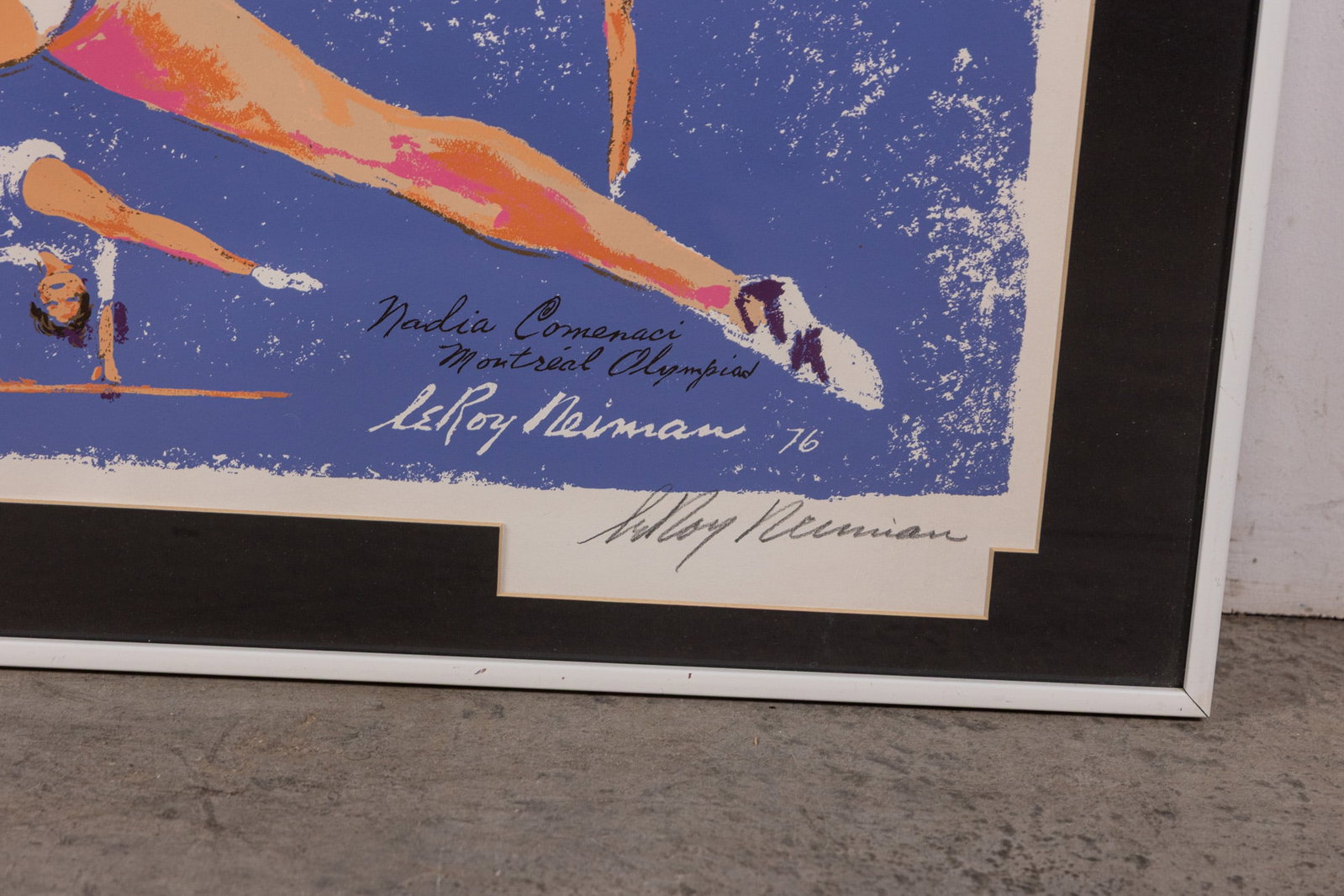 Leroy Neiman (1921-2012) "Nadia Comaneci" Hand Signed Lithograph - 2