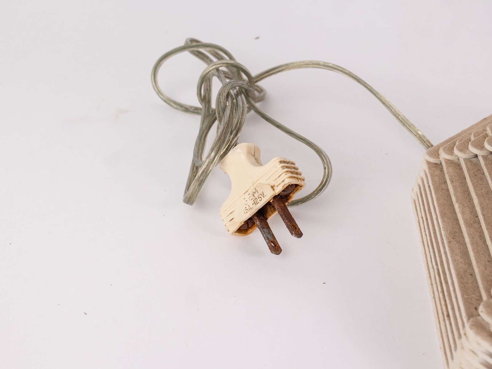Vintage Folk Tramp Art Popsicle Stick Table Lamp - 3