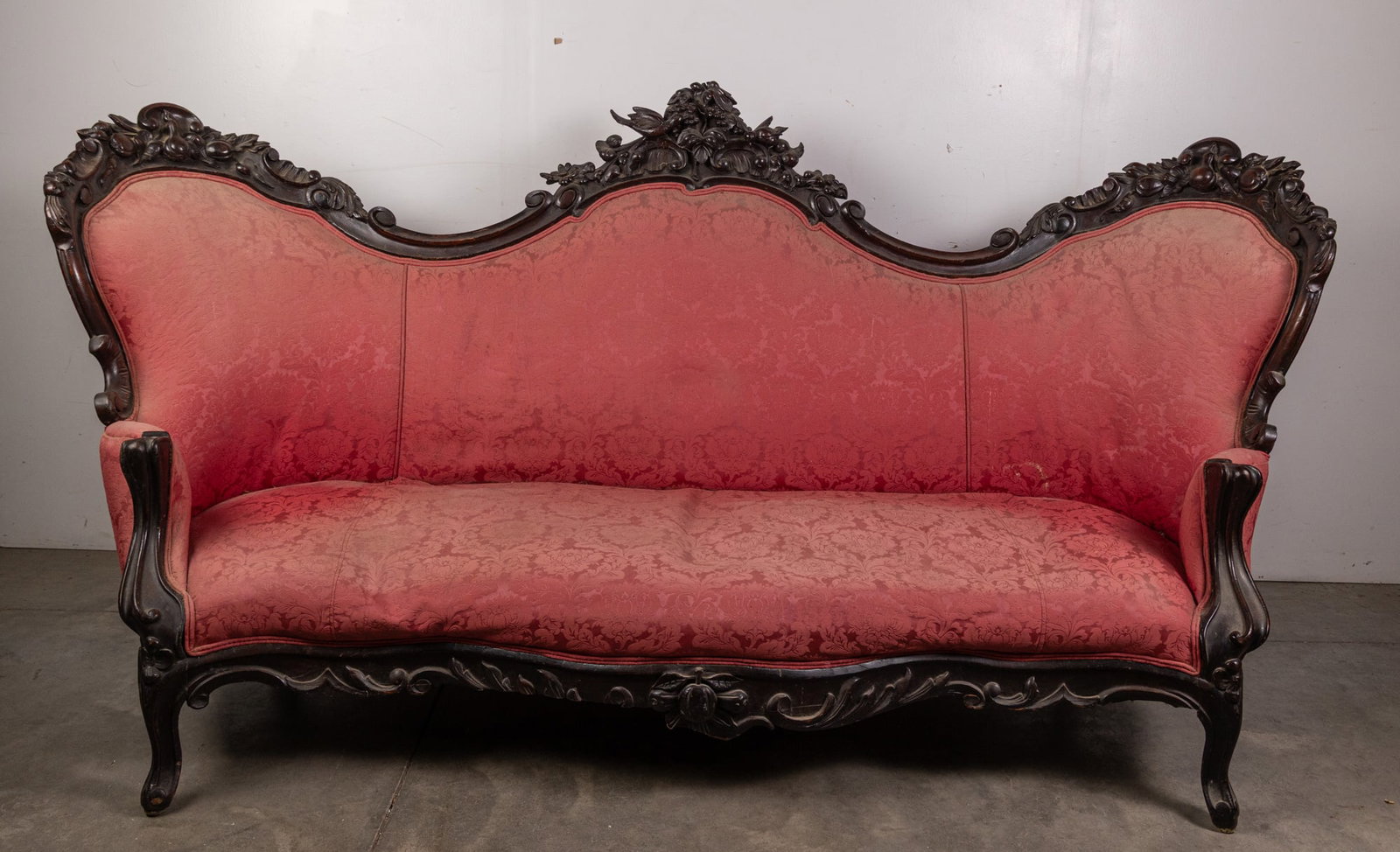 Antique Victorian Intricately Carved Sofa (1 of 6)