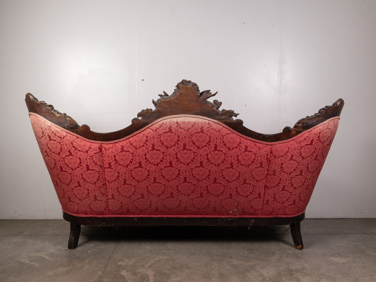 Antique Victorian Intricately Carved Sofa - 6