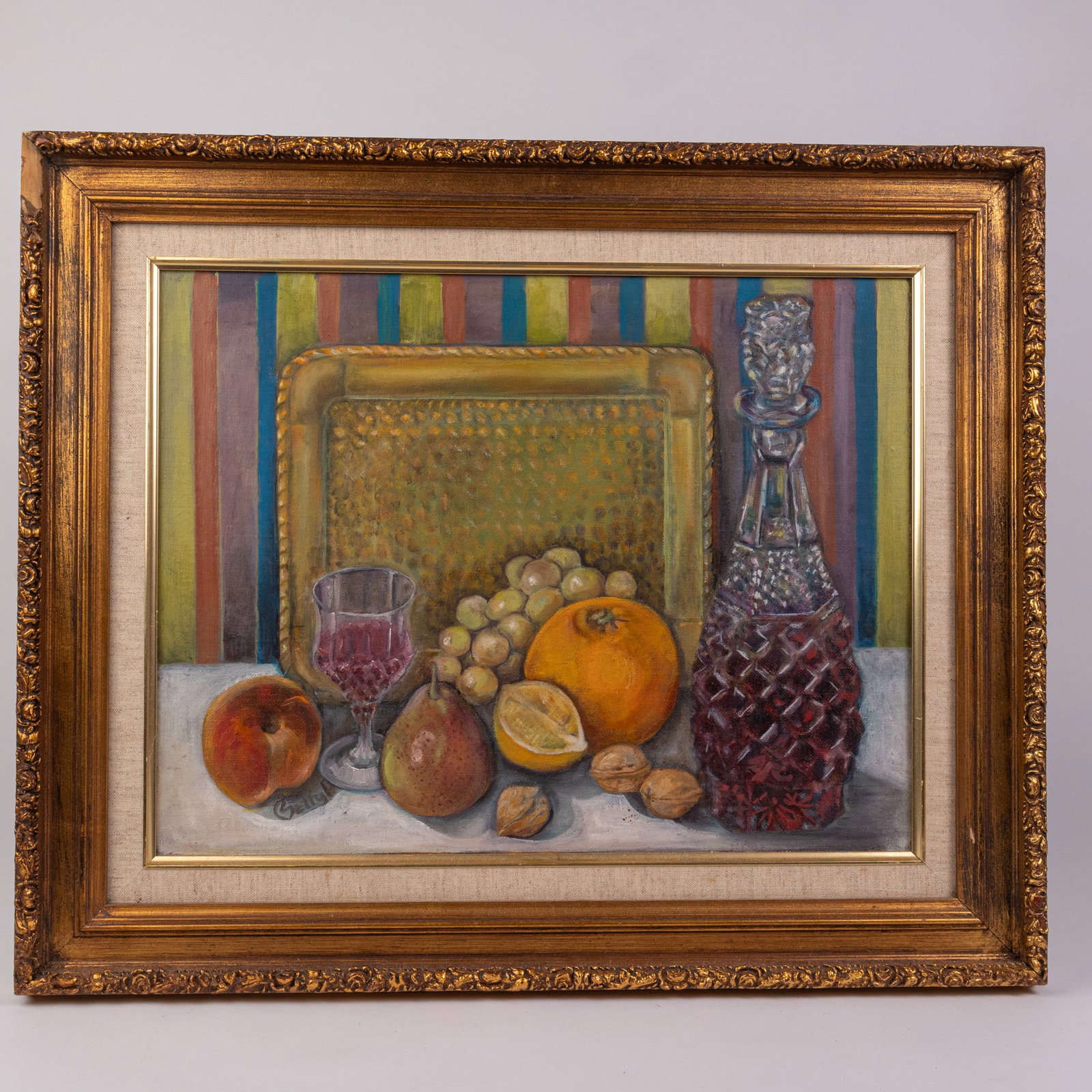 Betty Pawlings "Still Life and Nuts" Framed Original Oil on Board: Betty Pawlings "Still Life and Nuts" Framed Original Oil on Board Size 20" x 23" Literature Brooks Auction – Online Auction Terms & Conditions Contact: (856) 694-2960 | info@brooks.auction READ
