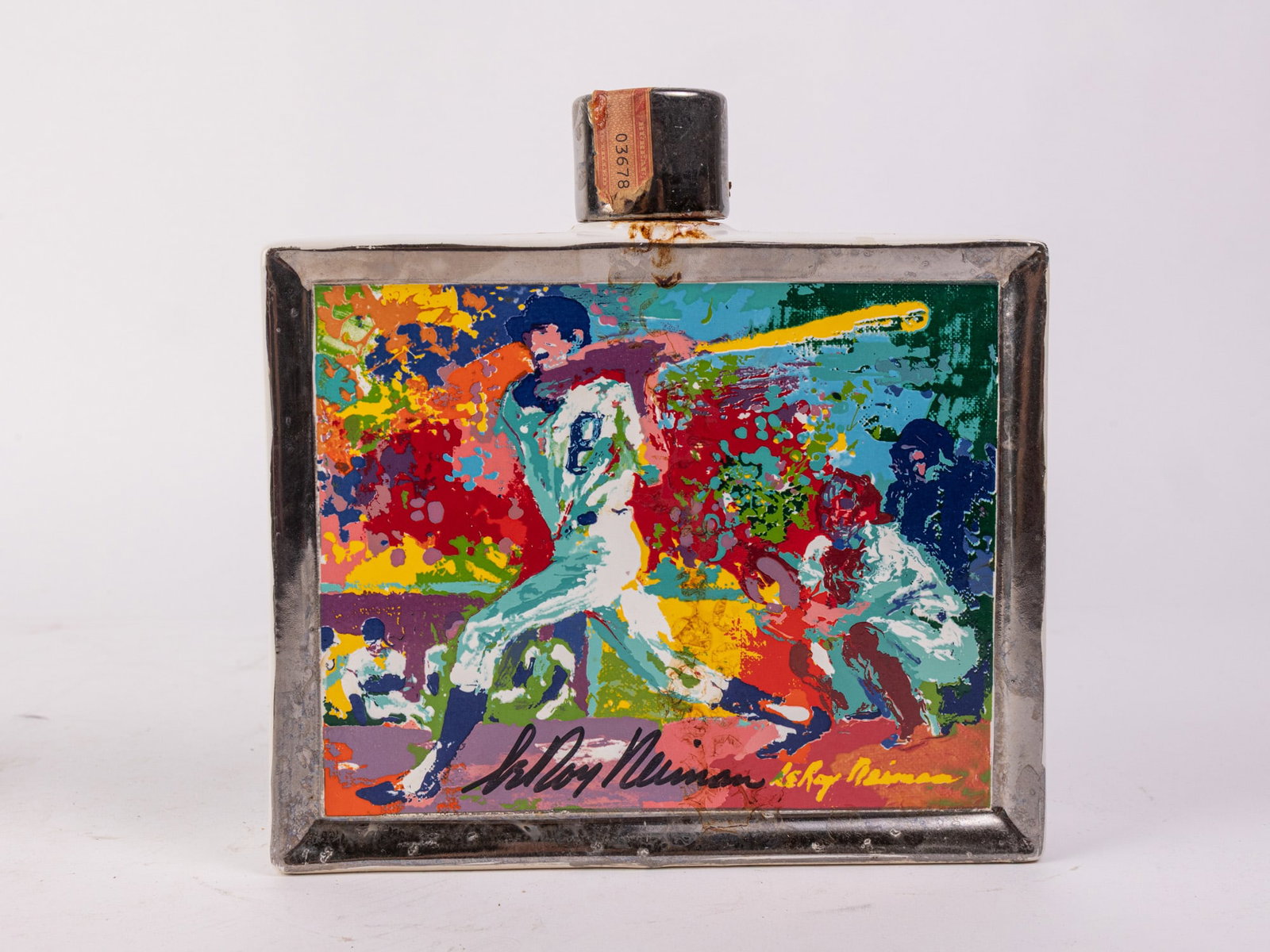 Hand Signed 1979 Leroy Neiman "Baseball" Sports Commemoratives Whiskey Decanter: Hand Signed 1979 Leroy Neiman "Baseball" Sports Commemoratives Whiskey Decanter Literature Brooks Auction – Online Auction Terms & Conditions Contact: (856) 694-2960 | info@brooks.auction READ