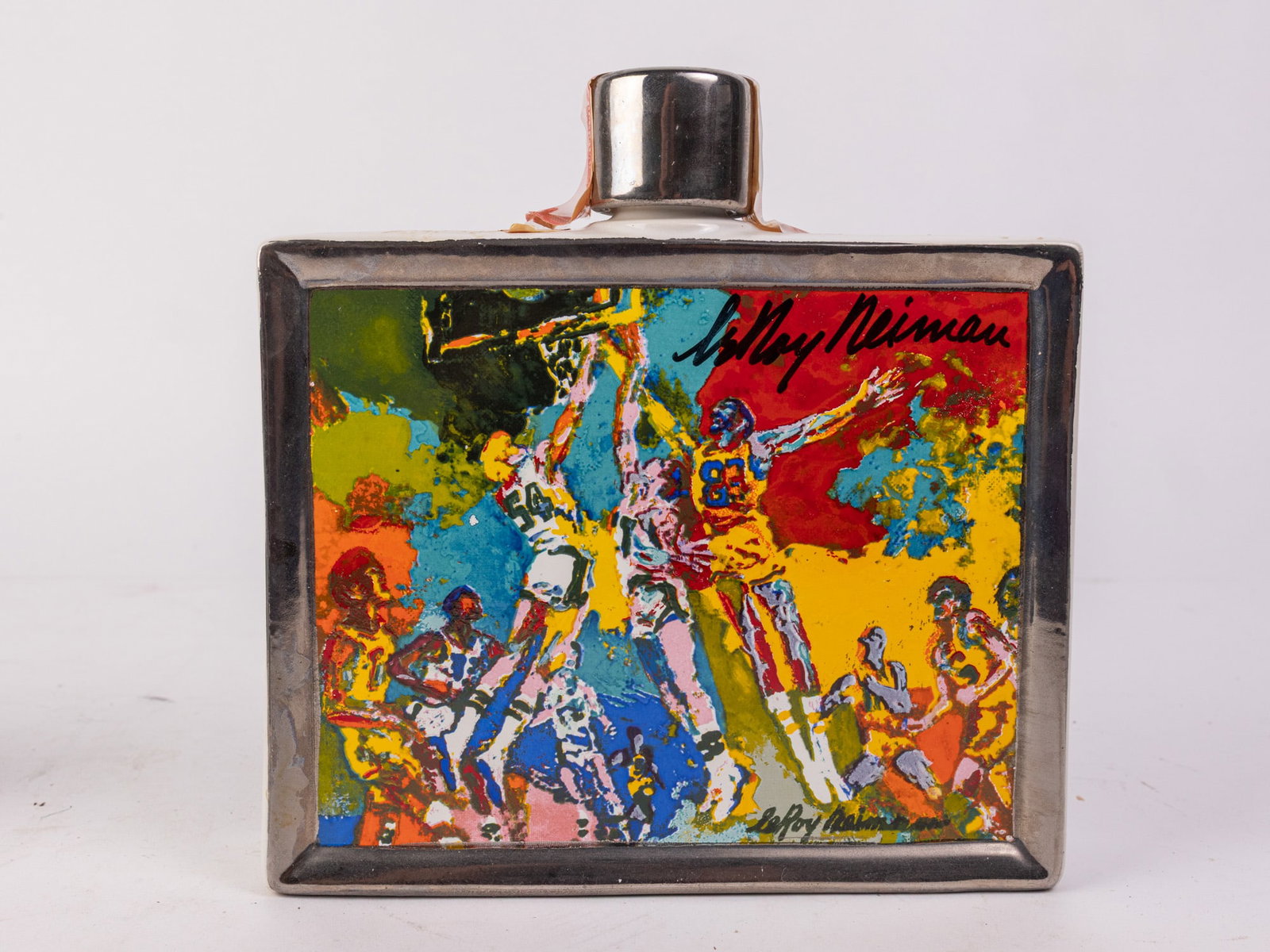 Hand Signed 1979 Leroy Neiman "Basketball" Sports Commemoratives Whiskey Decanter: Hand Signed 1979 Leroy Neiman "Basketball" Sports Commemoratives Whiskey Decanter Literature Brooks Auction – Online Auction Terms & Conditions Contact: (856) 694-2960 | info@brooks.auction READ