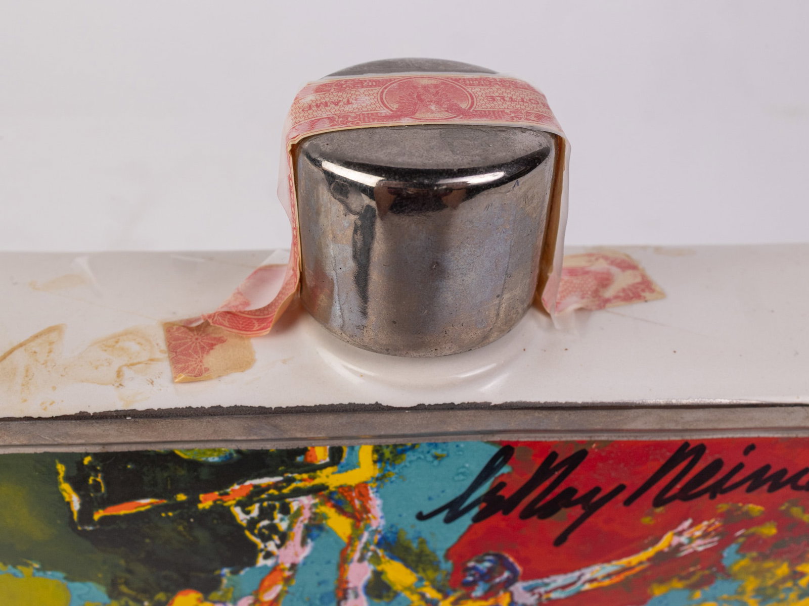 Hand Signed 1979 Leroy Neiman "Basketball" Sports Commemoratives Whiskey Decanter - 3