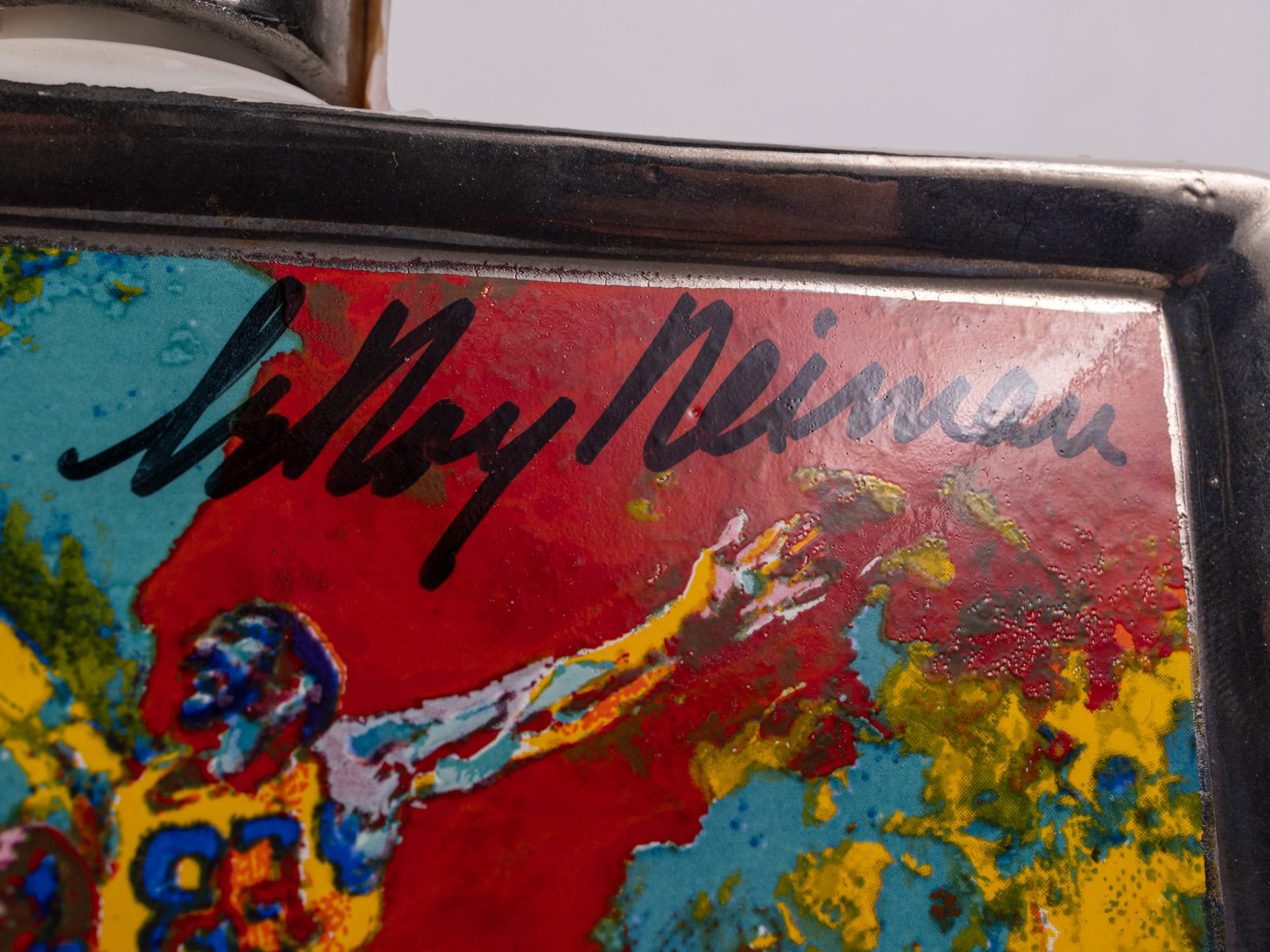 Hand Signed 1979 Leroy Neiman "Basketball" Sports Commemoratives Whiskey Decanter - 5