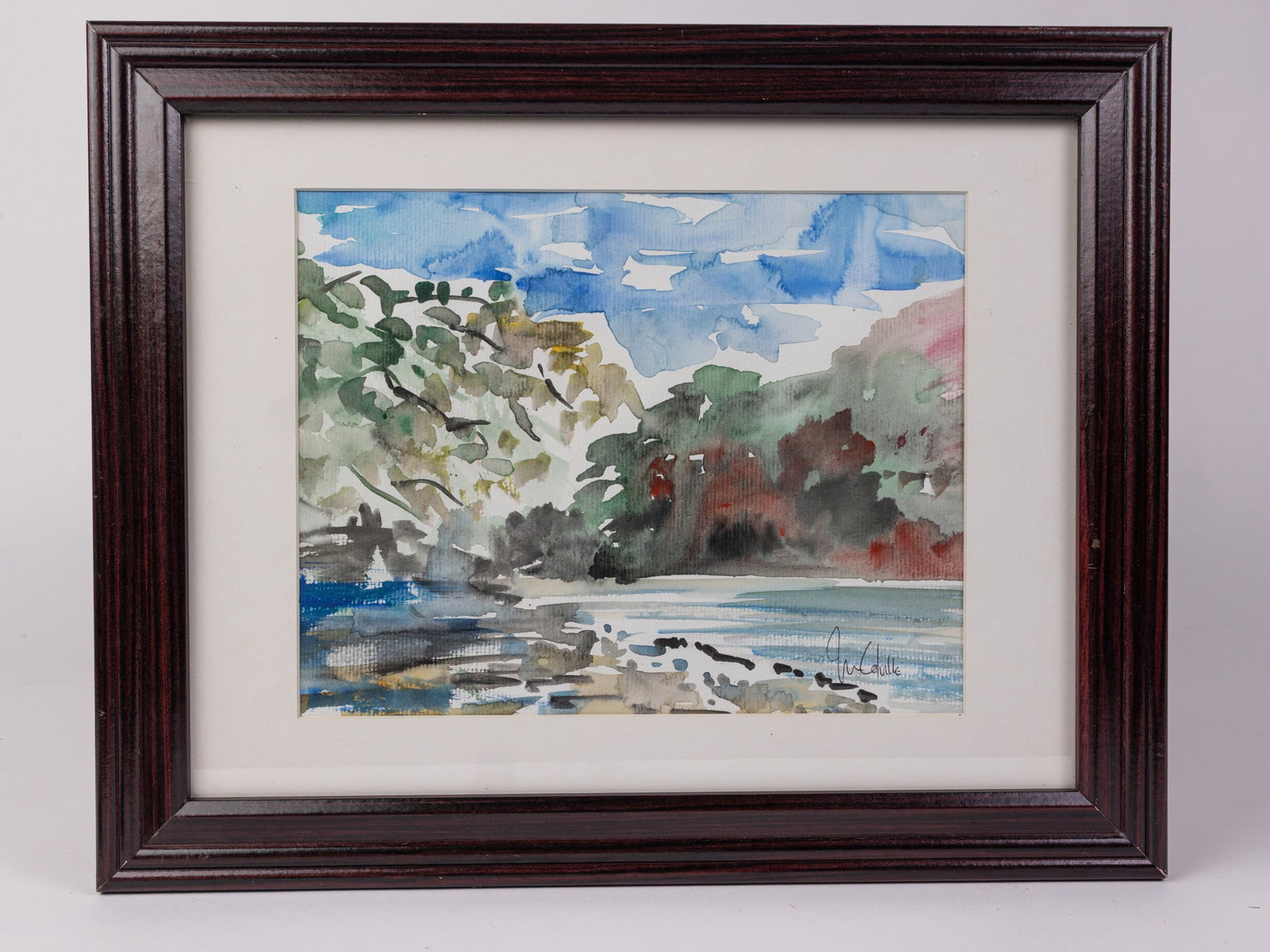 Jim Coville, Original Impressionist Watercolor Landscape: Jim Coville, Original Impressionist Watercolor Landscape Size 12" x 15" Literature Brooks Auction – Online Auction Terms & Conditions Contact: (856) 694-2960 | info@brooks.auction READ BEFORE