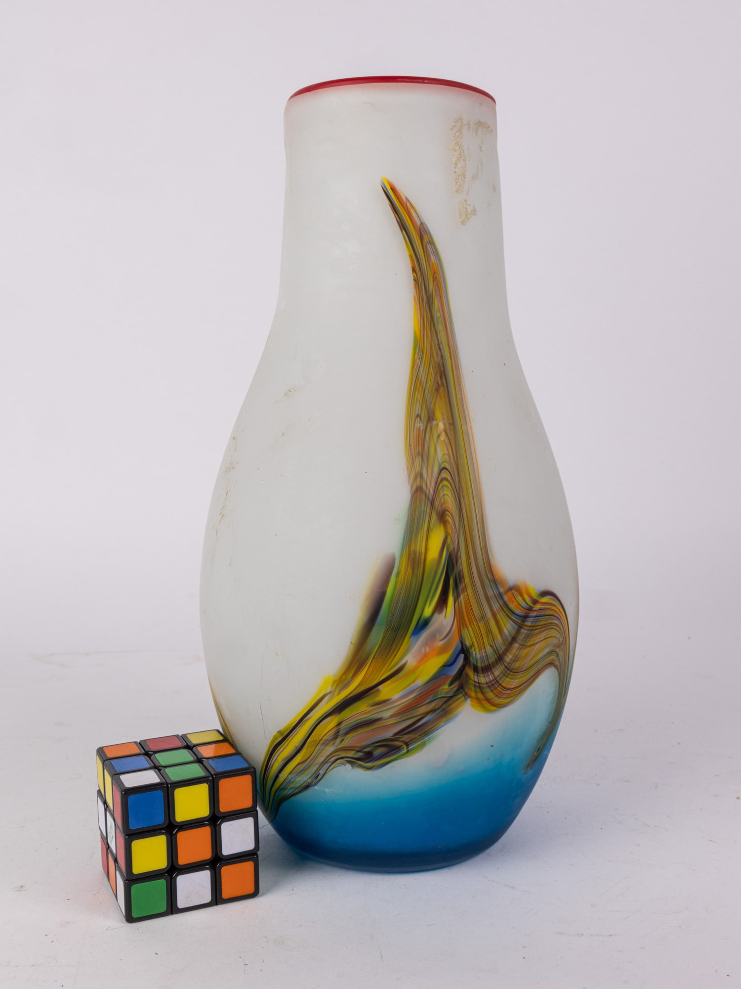 Multi-Color Art Glass Vase - 2
