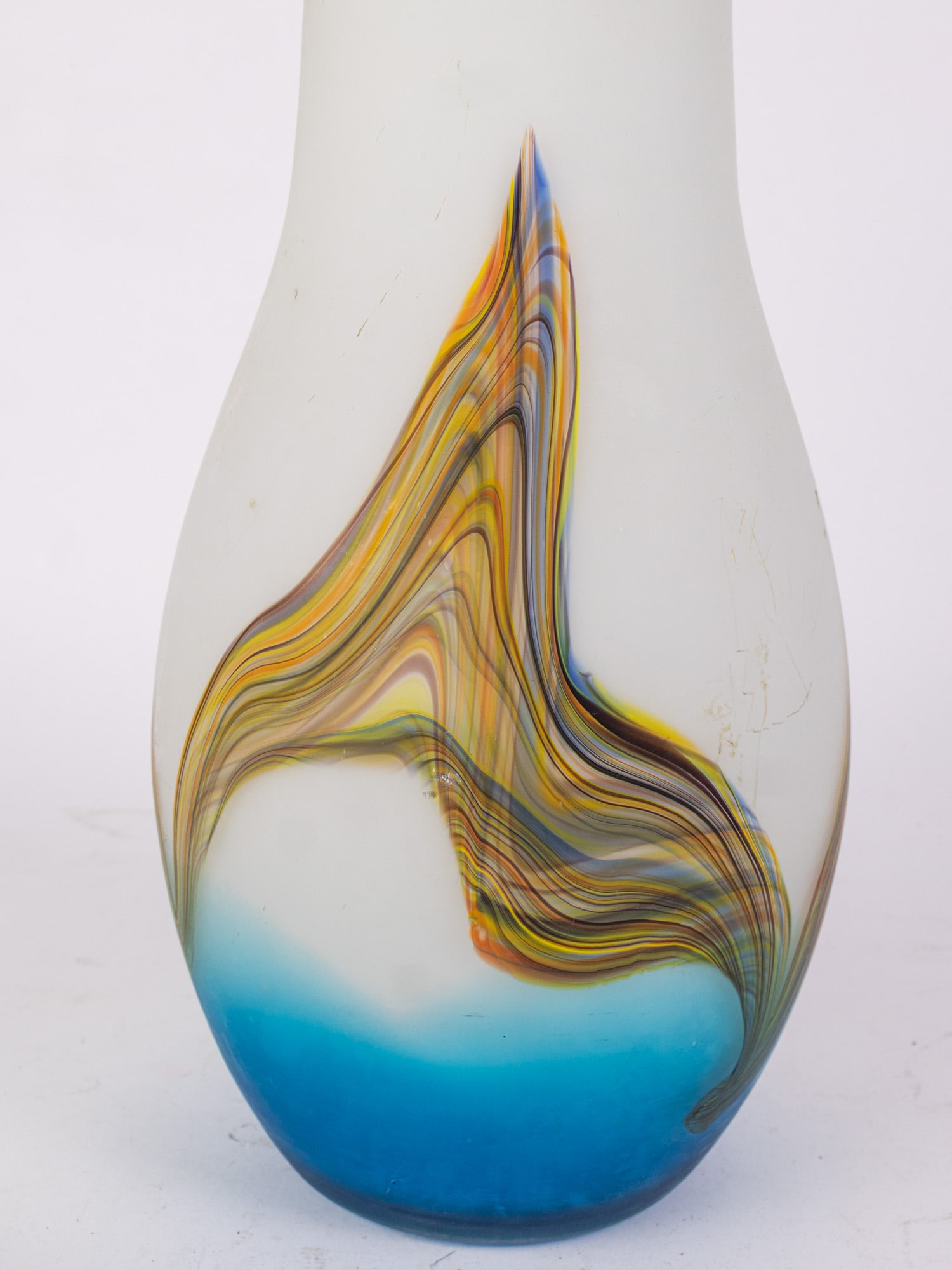 Multi-Color Art Glass Vase - 3