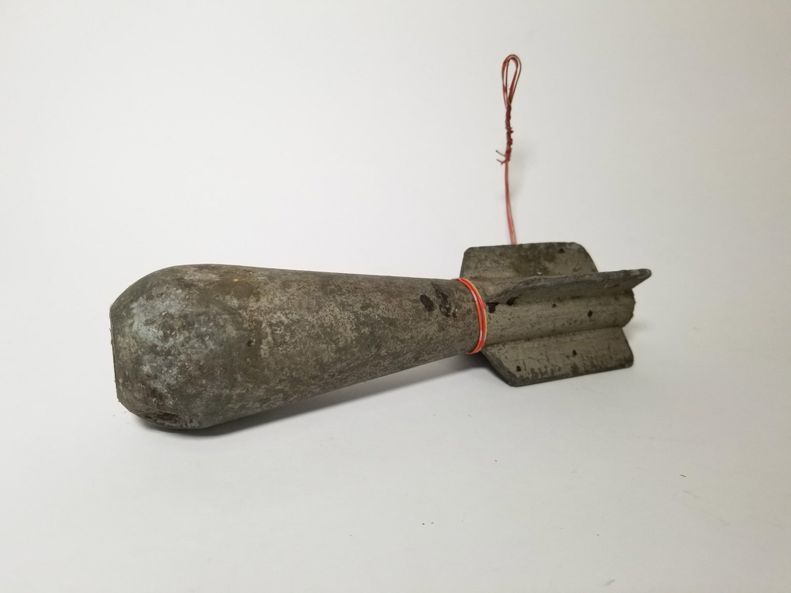 Vintage Military Bayonet and Two Practice Bombs - 4