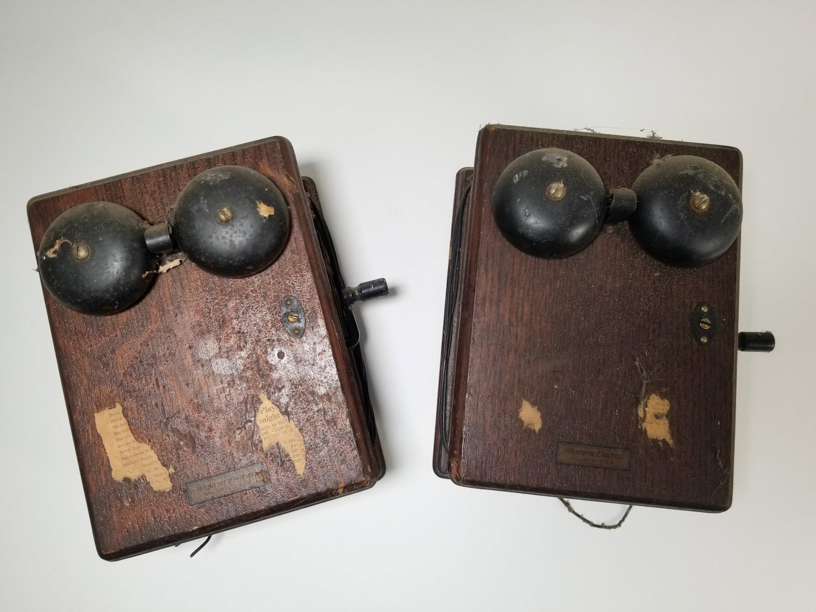 Two Small Western Electric Antique Telephones: Two Small Western Electric Antique Telephones Literature Brooks Auction – Online Auction Terms & Conditions Contact: (856) 694-2960 | info@brooks.auction READ BEFORE YOU BID: We want you to