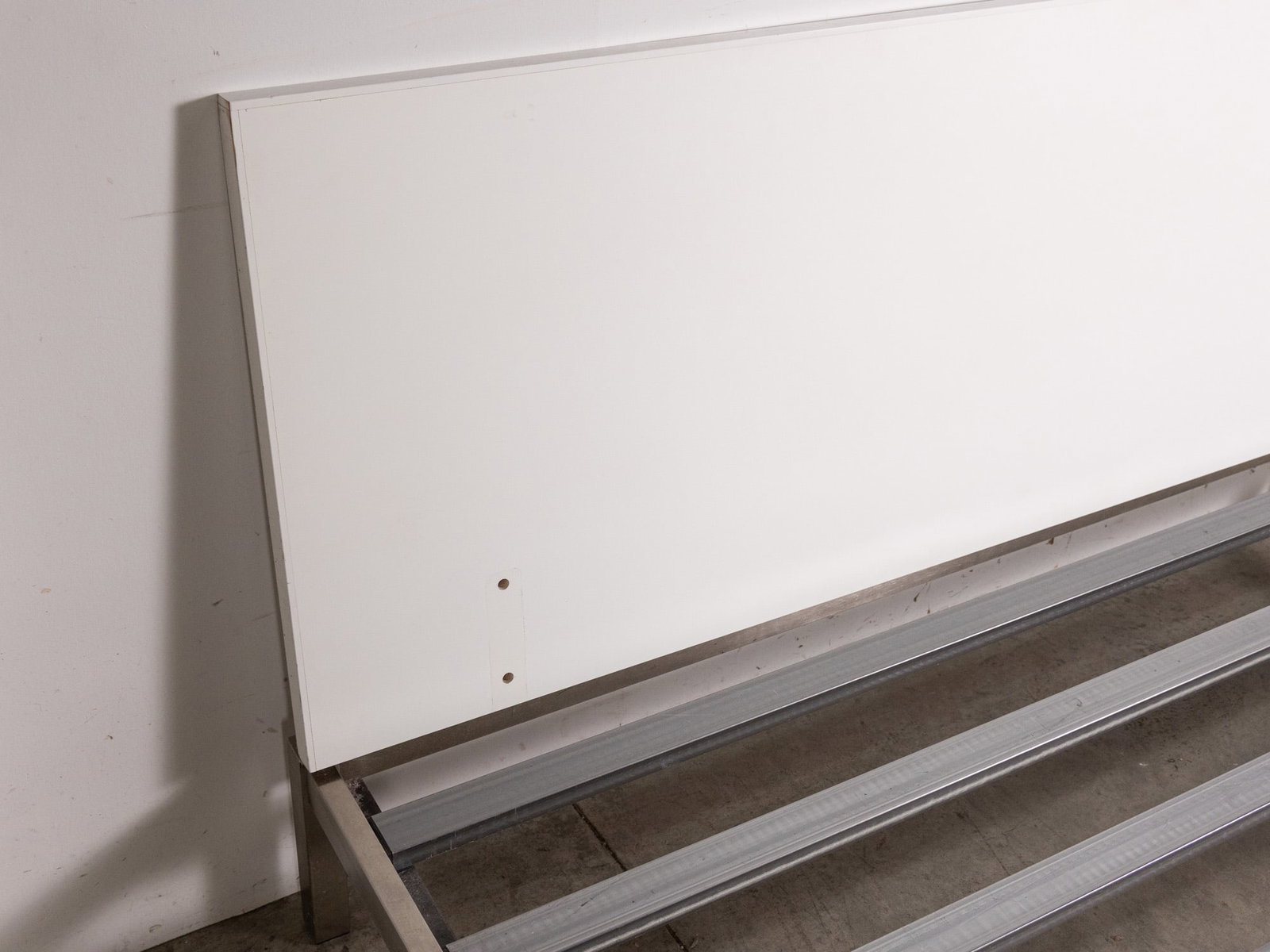 Industrial Modern Brushed Chrome Bed Frame - 5