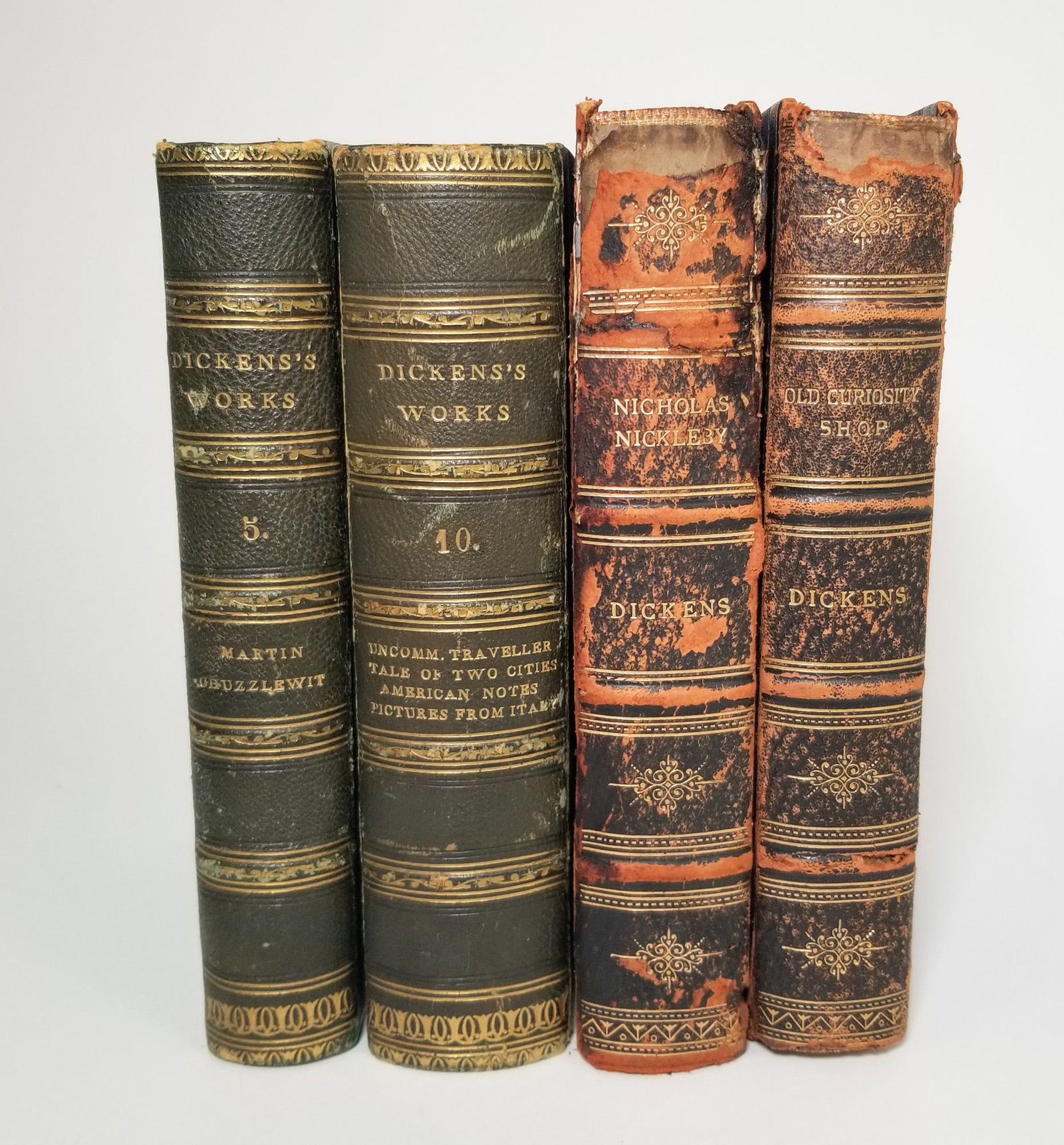 Four 19th Century Antique Charles Dickens Books, Chapman & Hall: Four 19th Century Antique Charles Dickens Books, Chapman & Hall Size 7" x 12" x 12" Literature Brooks Auction – Online Auction Terms & Conditions Contact: (856) 694-2960 | info@brooks.auction