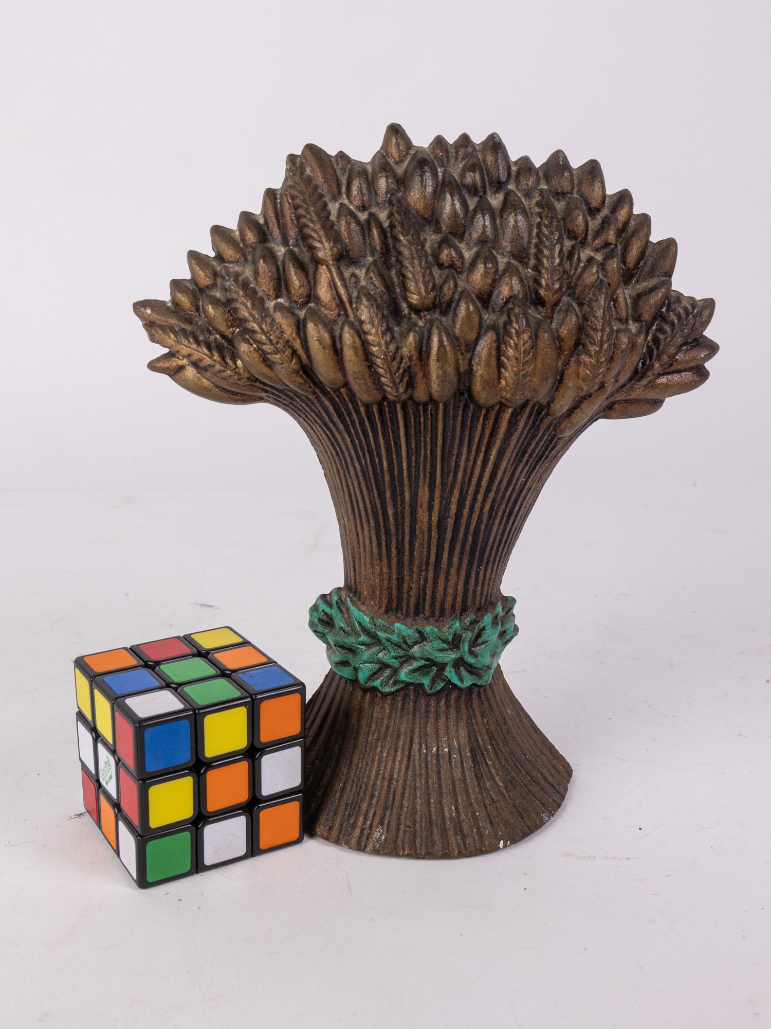 Cast Iron Bundle of Wheat Door Stop - 2