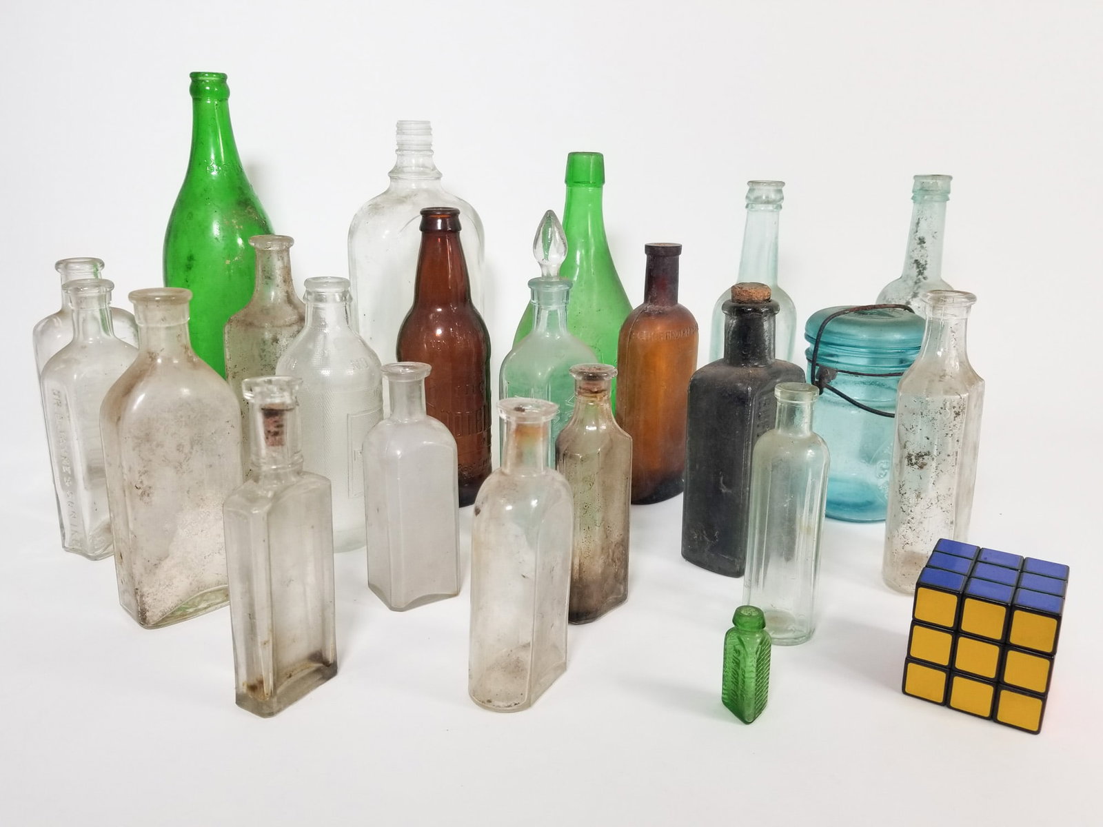 Lot of Assorted Vintage and Antique Bottles - 2