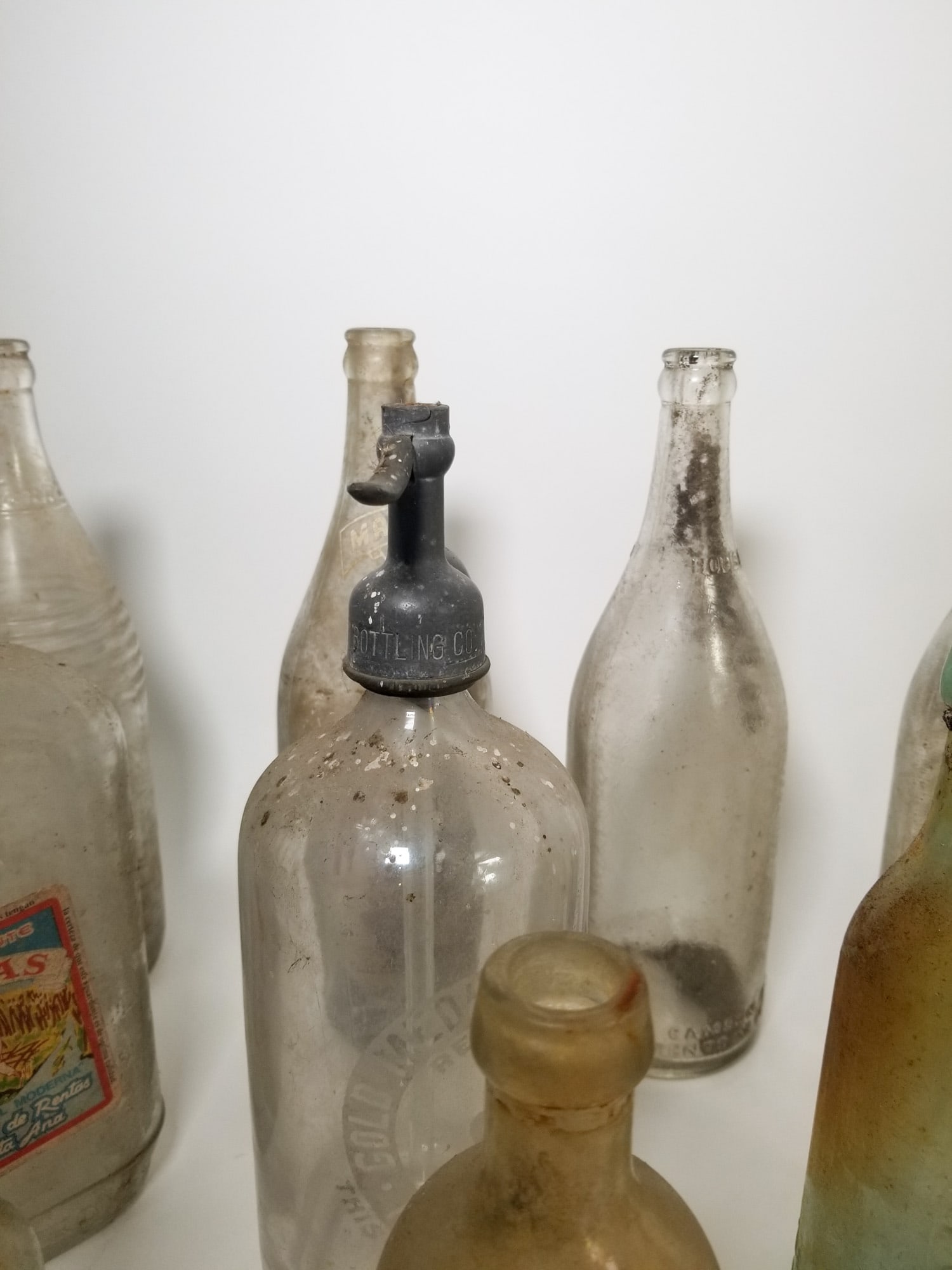 Lot of Assorted Vintage and Antique Glass Bottles - 4