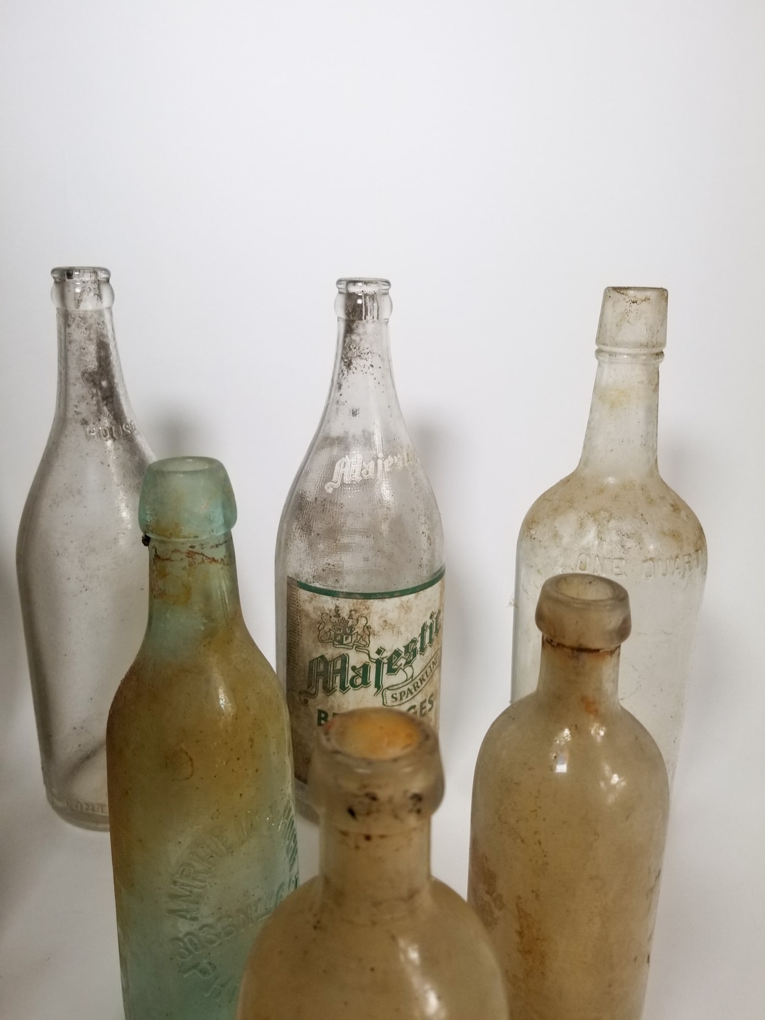Lot of Assorted Vintage and Antique Glass Bottles - 5