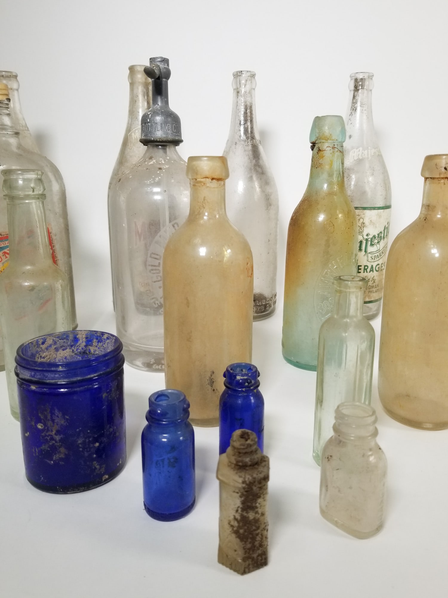 Lot of Assorted Vintage and Antique Glass Bottles - 6