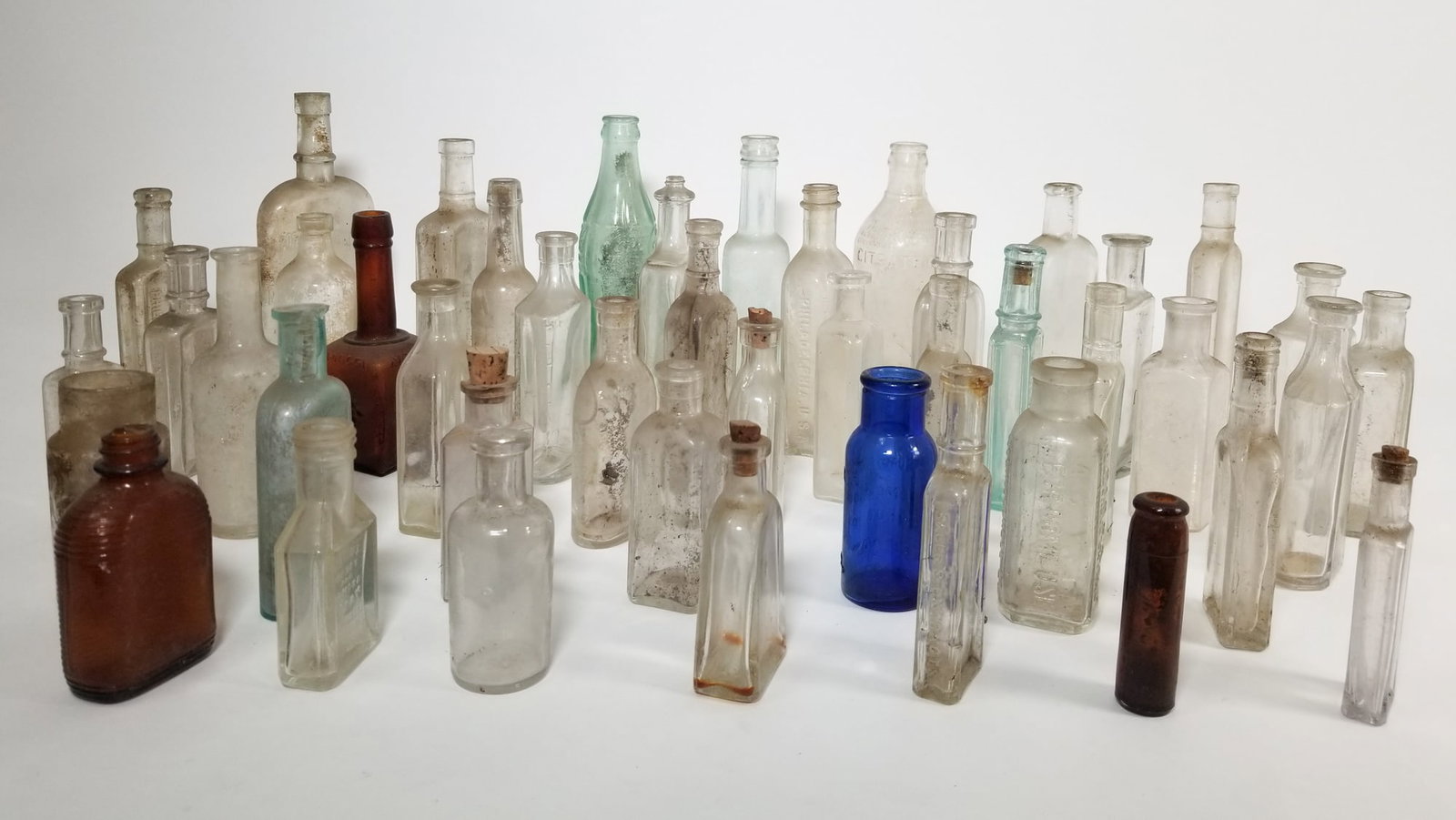 Lot of Assorted Vintage and Antique Glass Bottles (1 of 6)