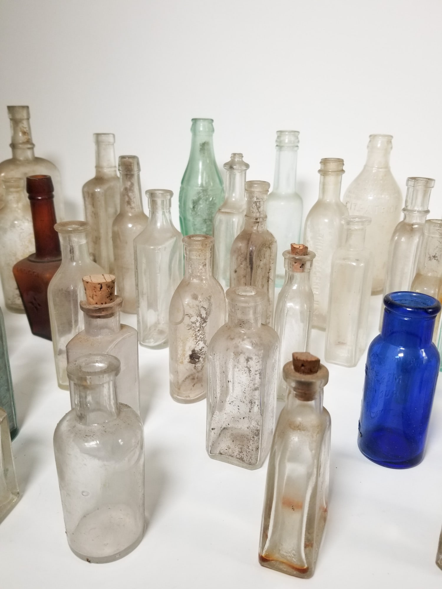 Lot of Assorted Vintage and Antique Glass Bottles - 4