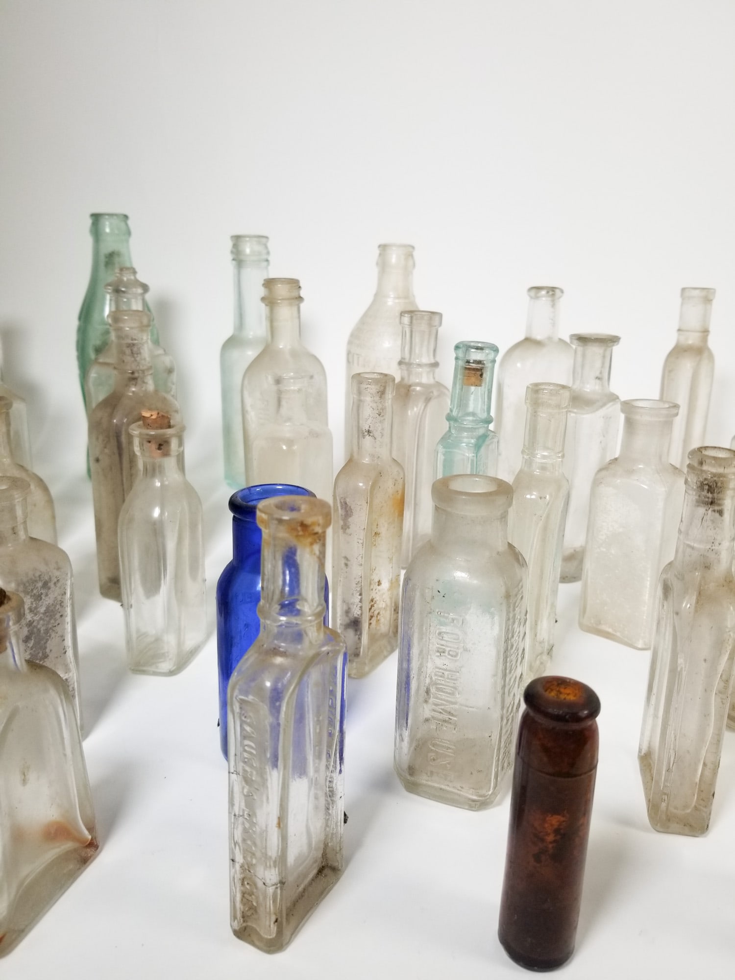 Lot of Assorted Vintage and Antique Glass Bottles - 5