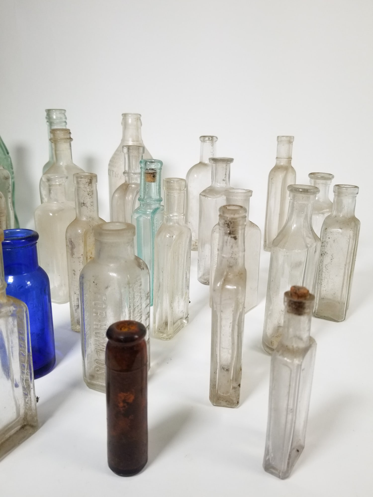 Lot of Assorted Vintage and Antique Glass Bottles - 6